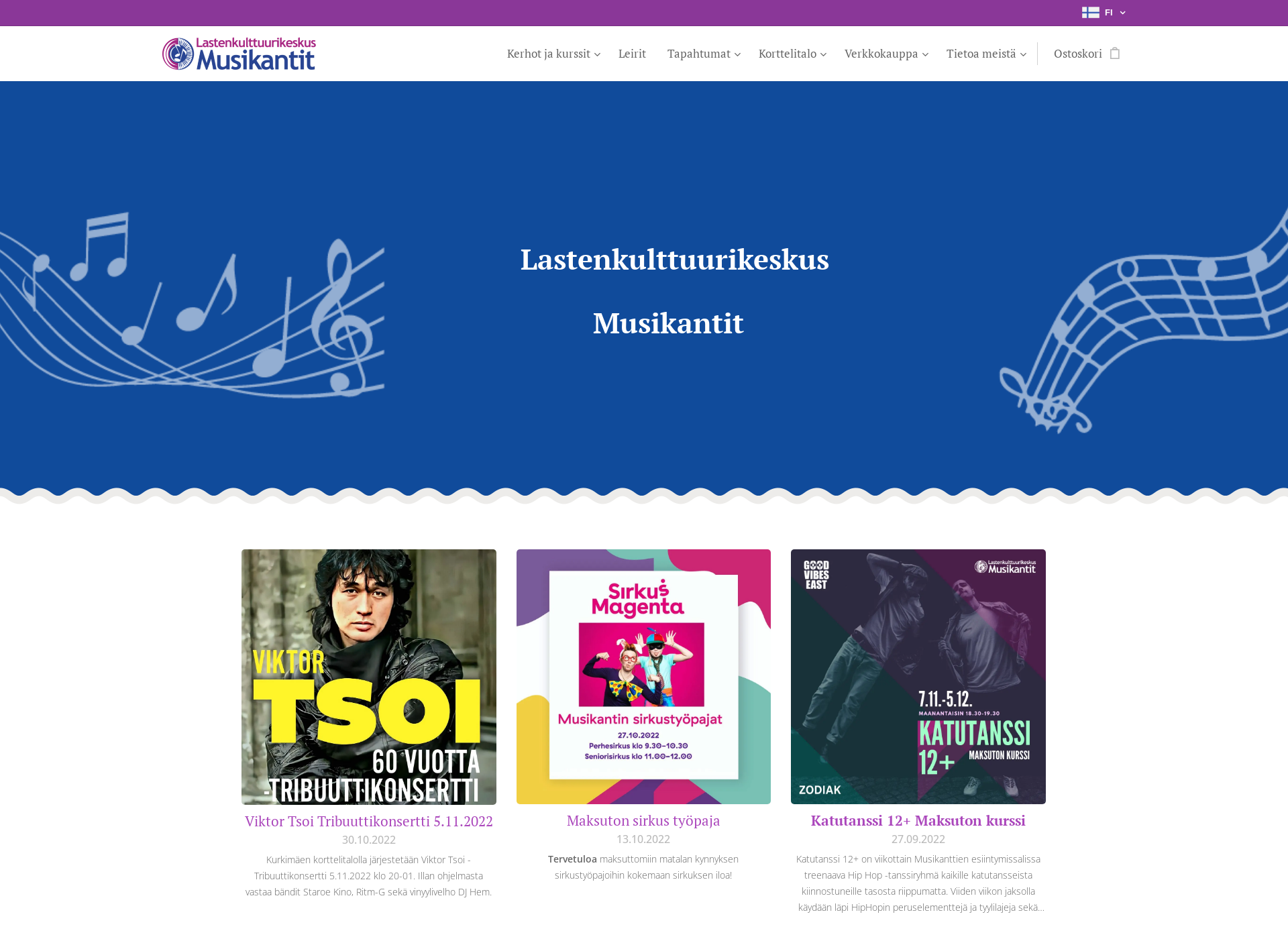 Screenshot for musikantit.fi