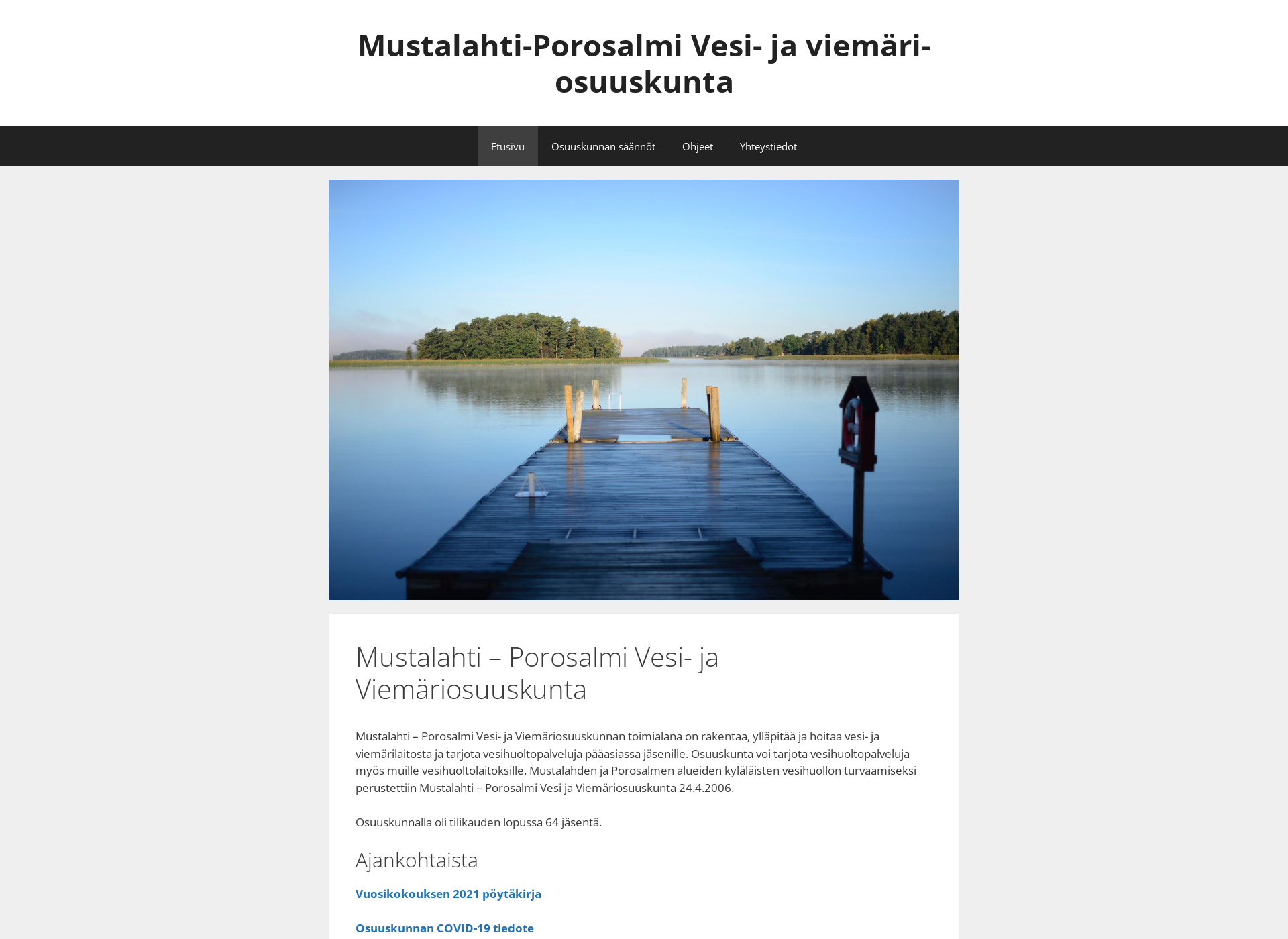 Skärmdump för mustalahtiporosalmivok.fi