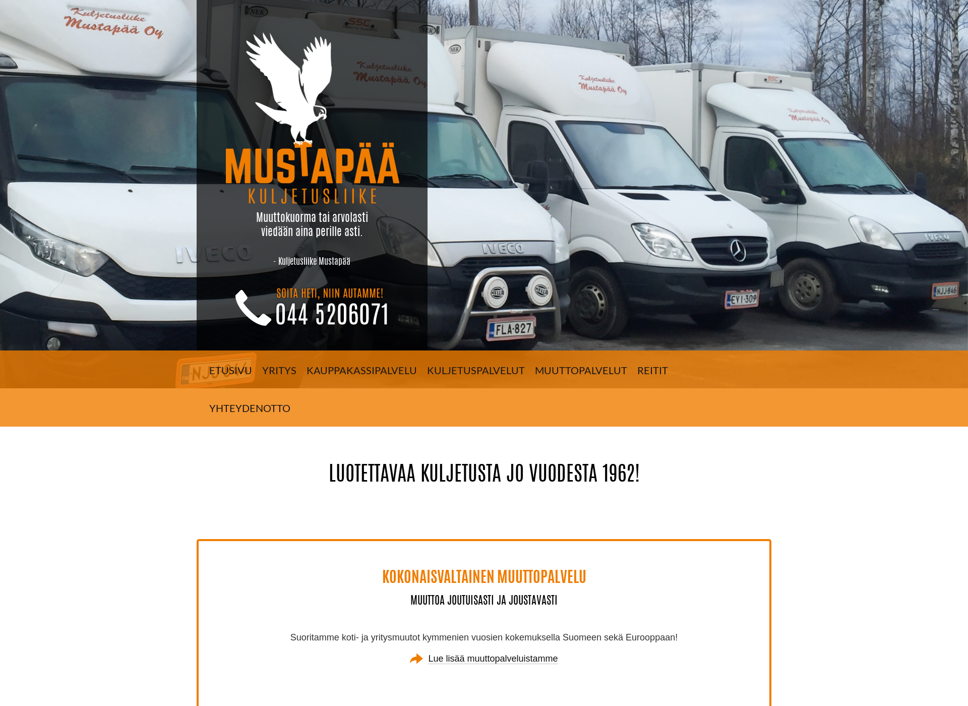 Screenshot for mustapaa.fi