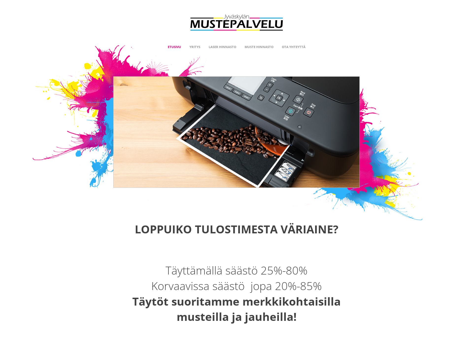 Screenshot for mustekolmio.fi