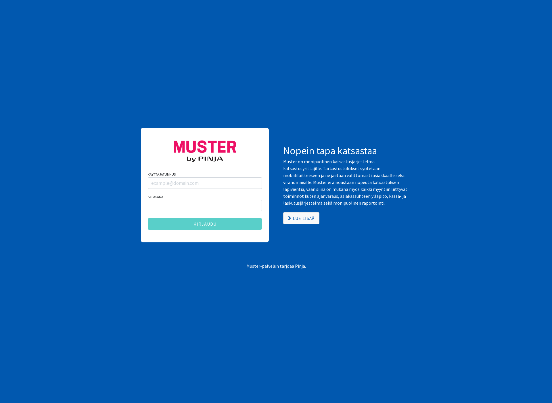 Screenshot for muster.fi