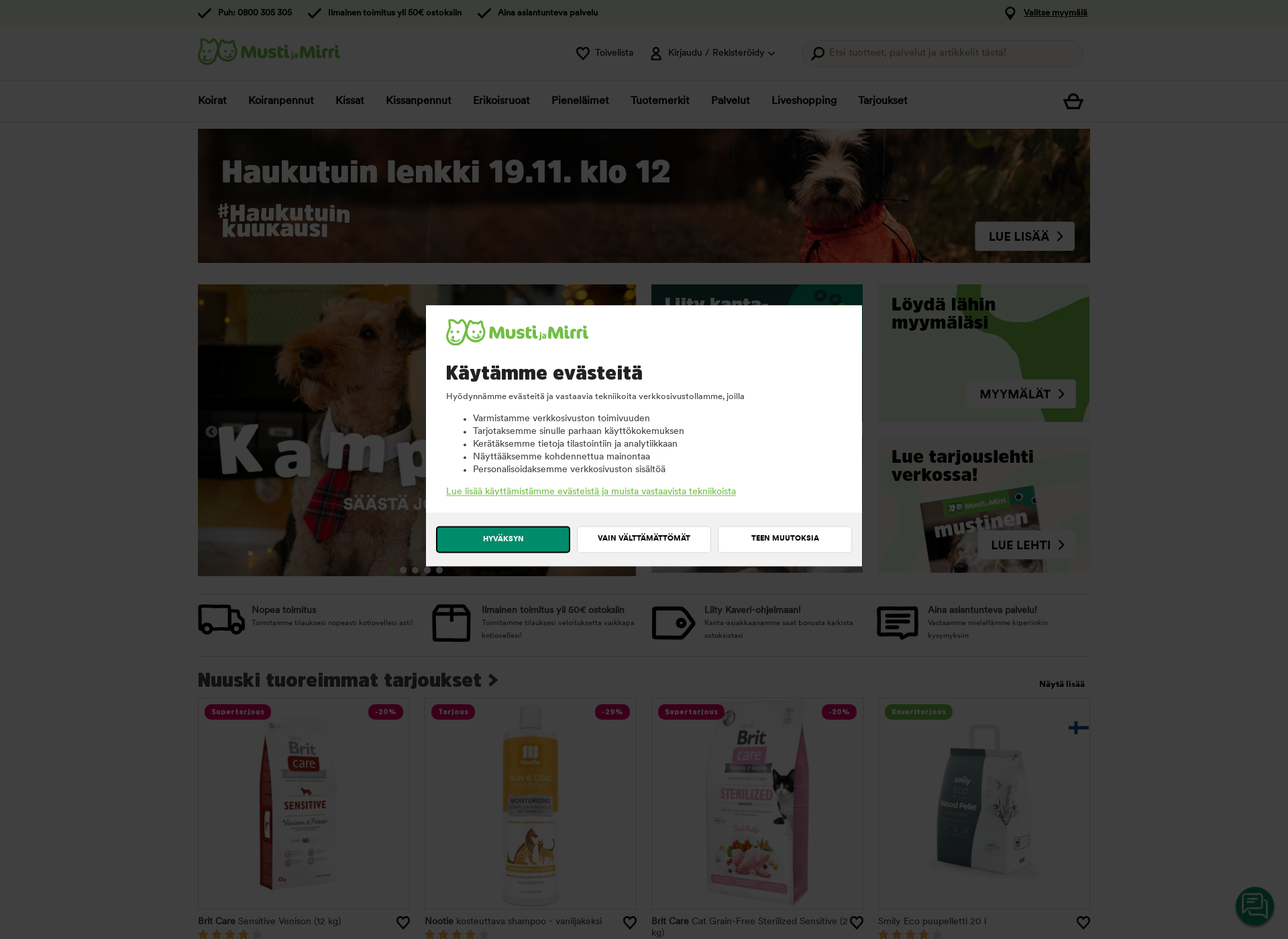 Screenshot for mustijamirri.fi