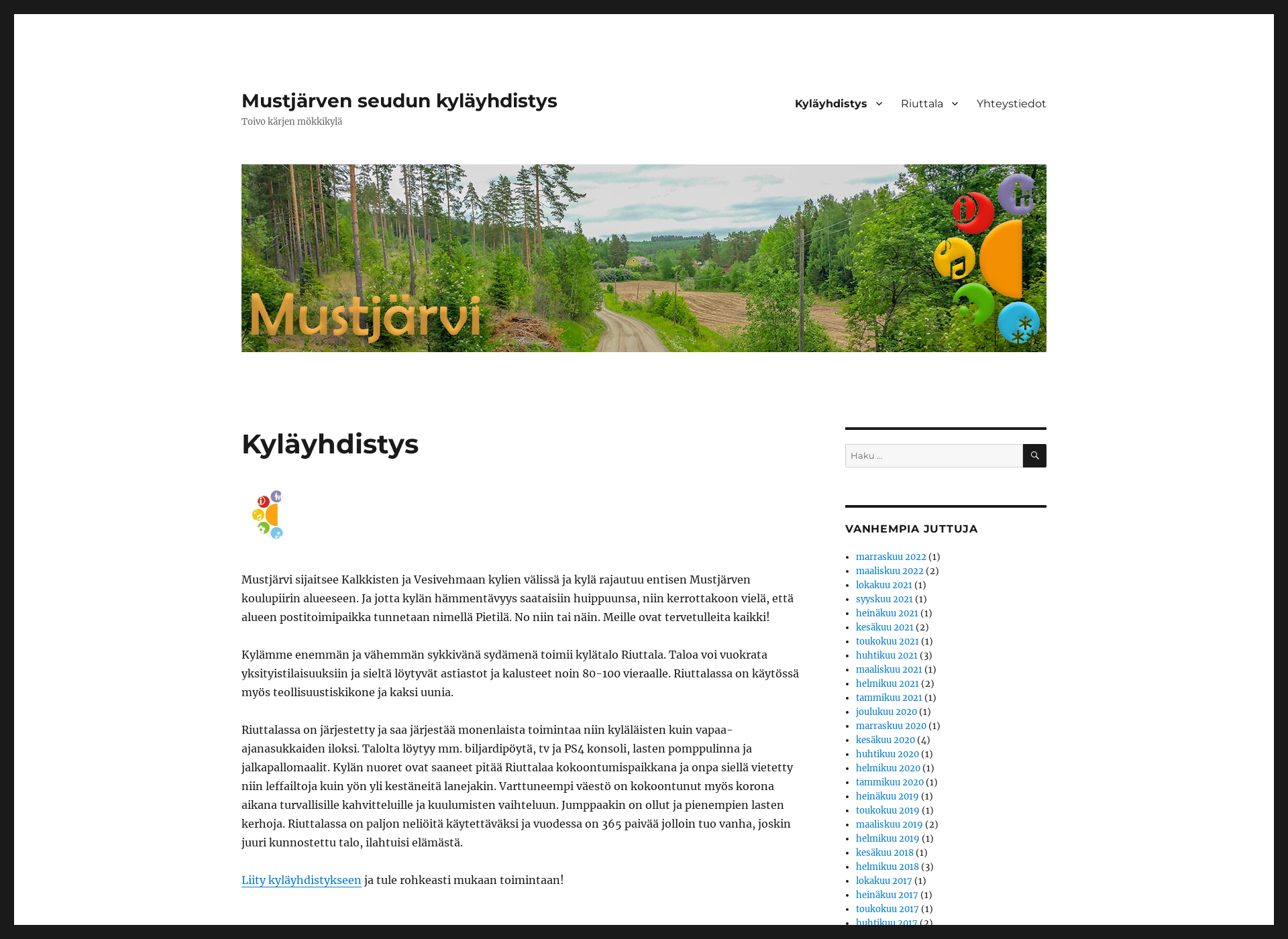 Skärmdump för mustjarvi.fi