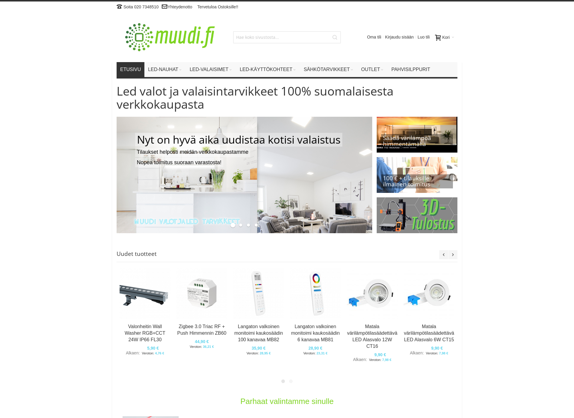 Screenshot for muudi.fi