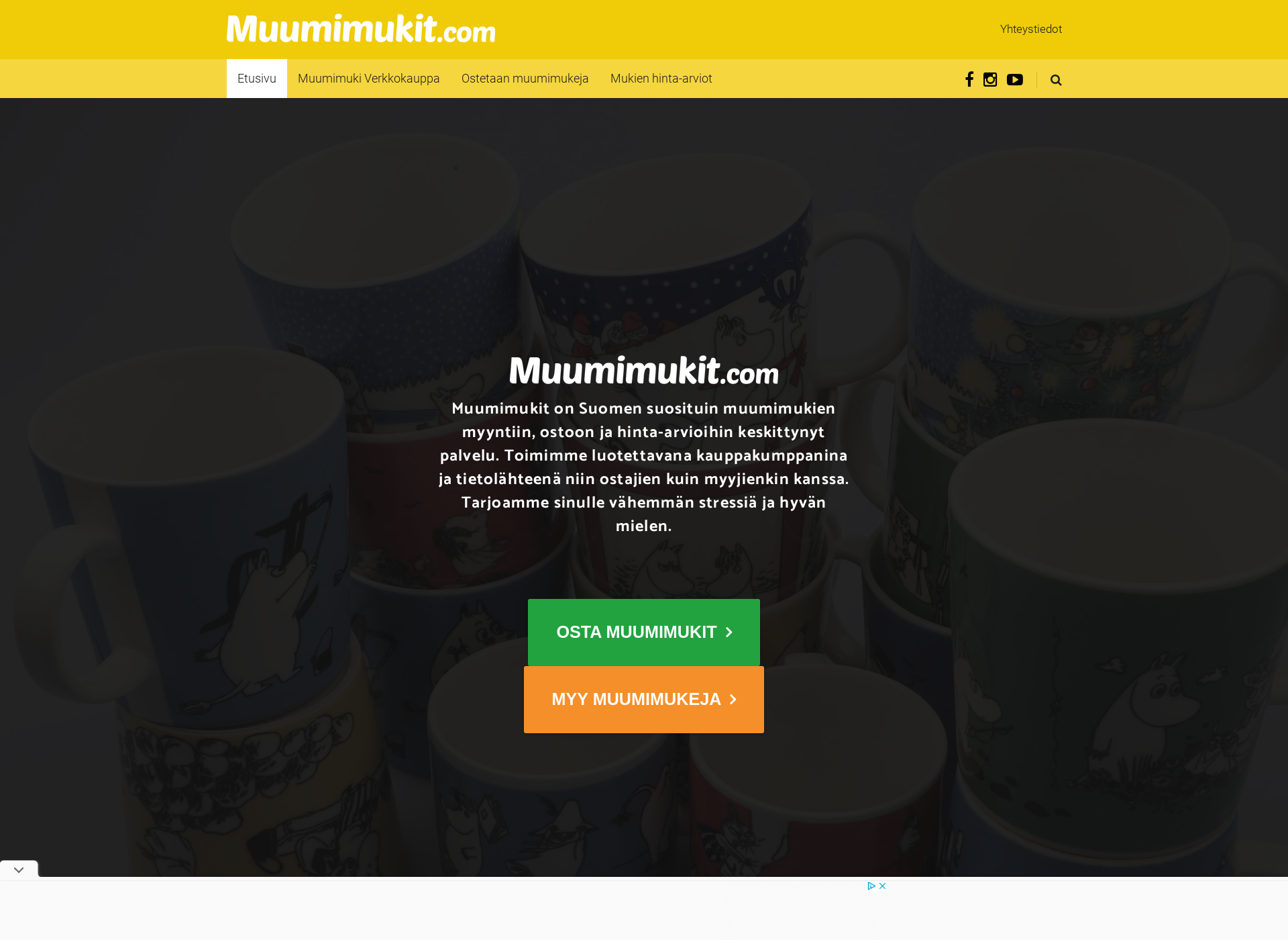 Screenshot for muumimukit.com