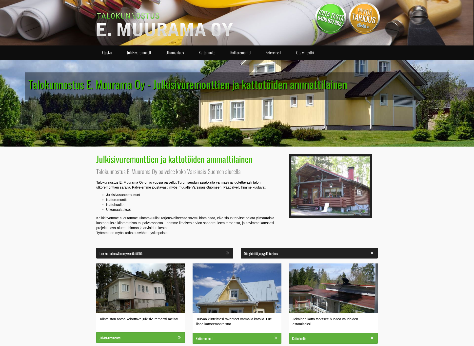 Screenshot for muurama.fi