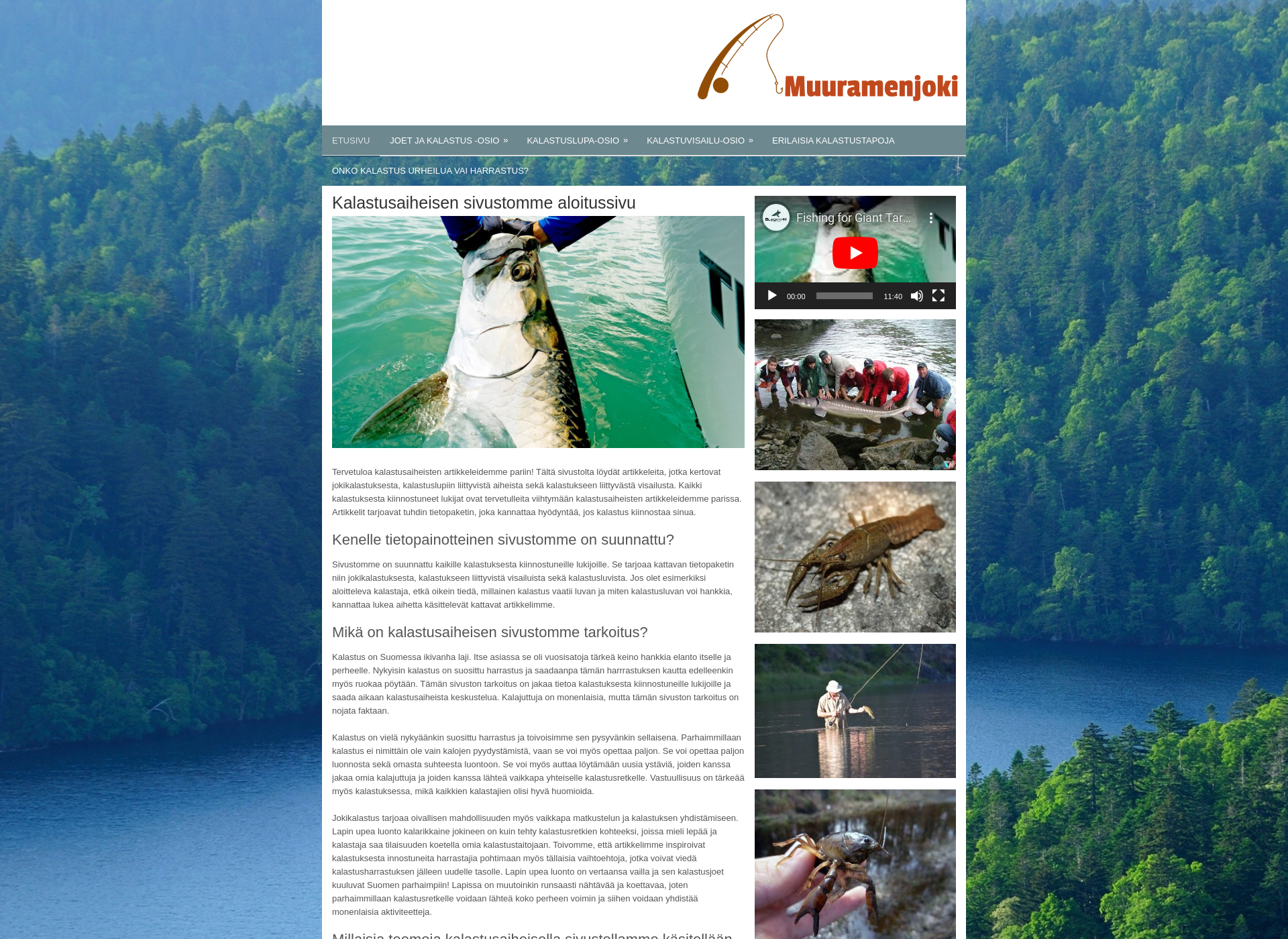 Screenshot for muuramenjoki.fi