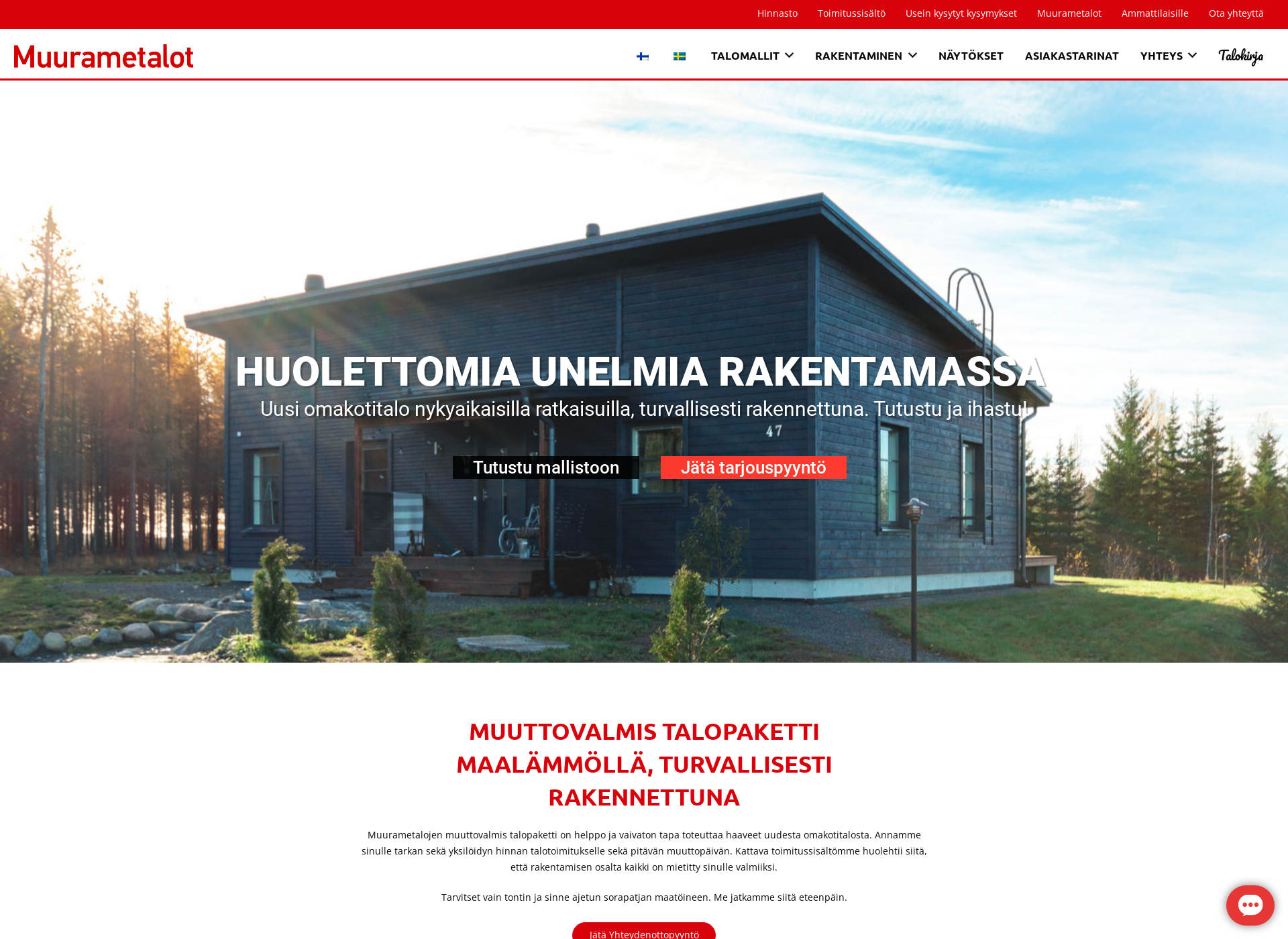 Screenshot for muurametalot.fi