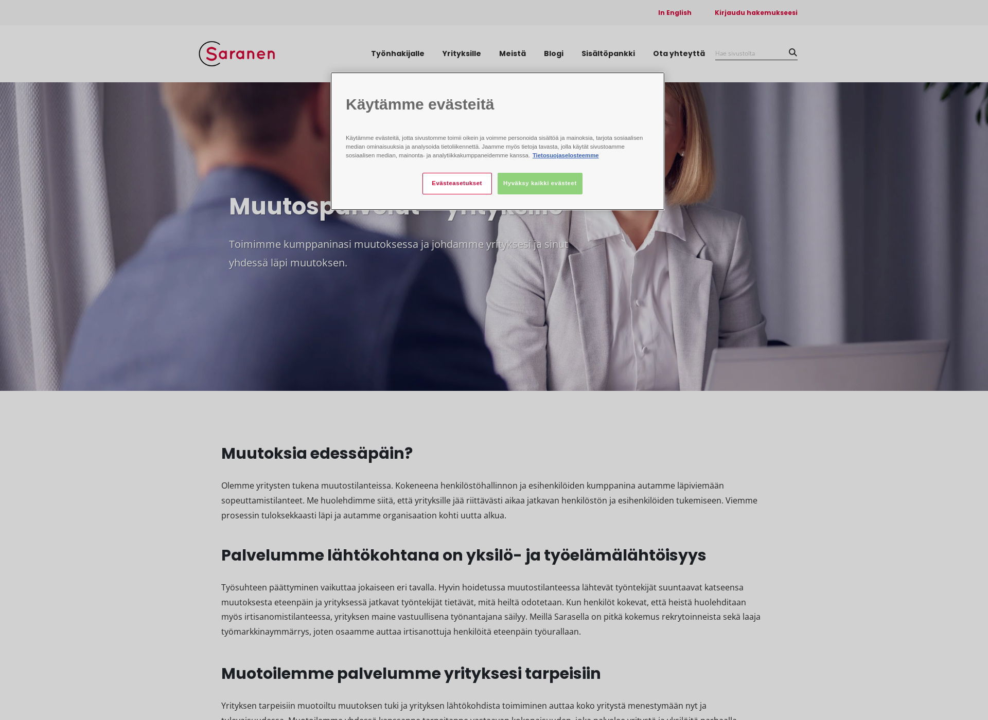 Screenshot for muutosturva.fi