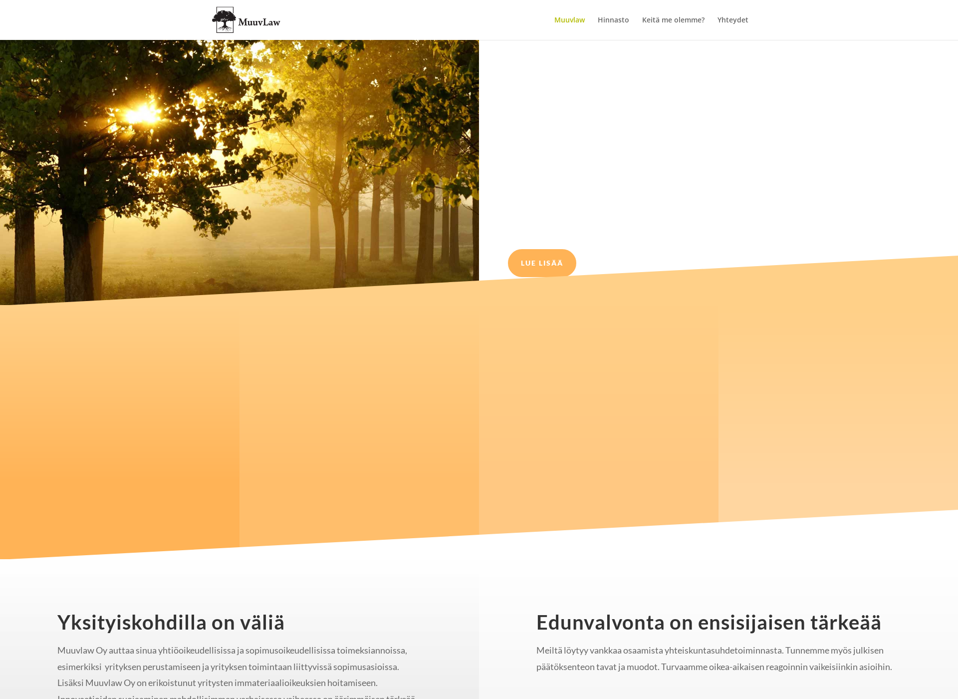 Screenshot for muuvlaw.fi