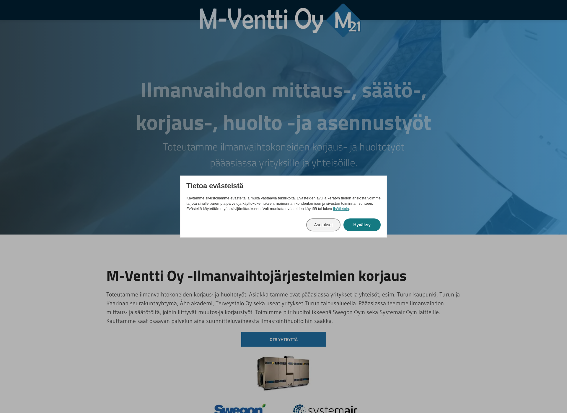 Screenshot for mventti.fi