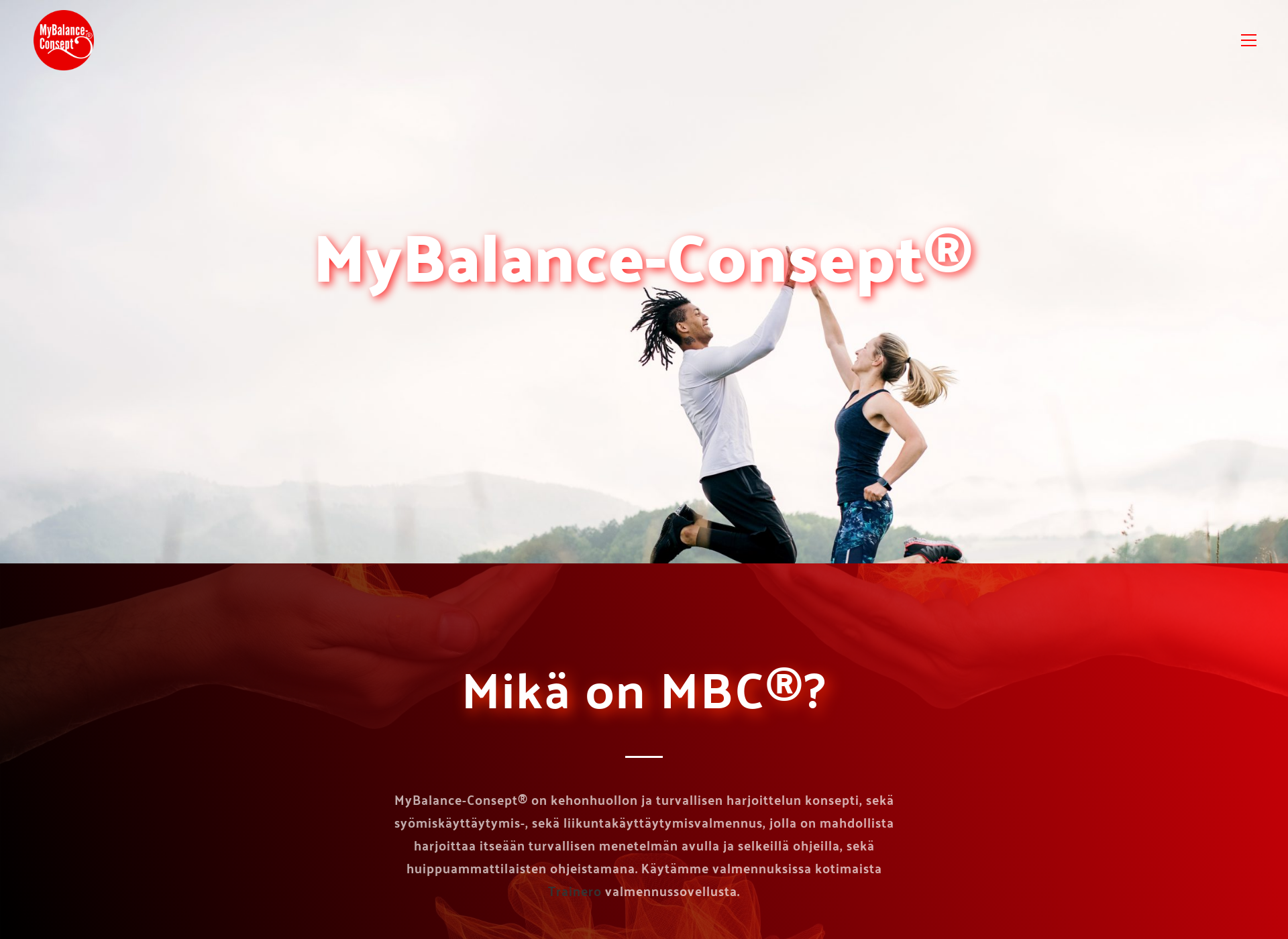 Skärmdump för mybalance.fi