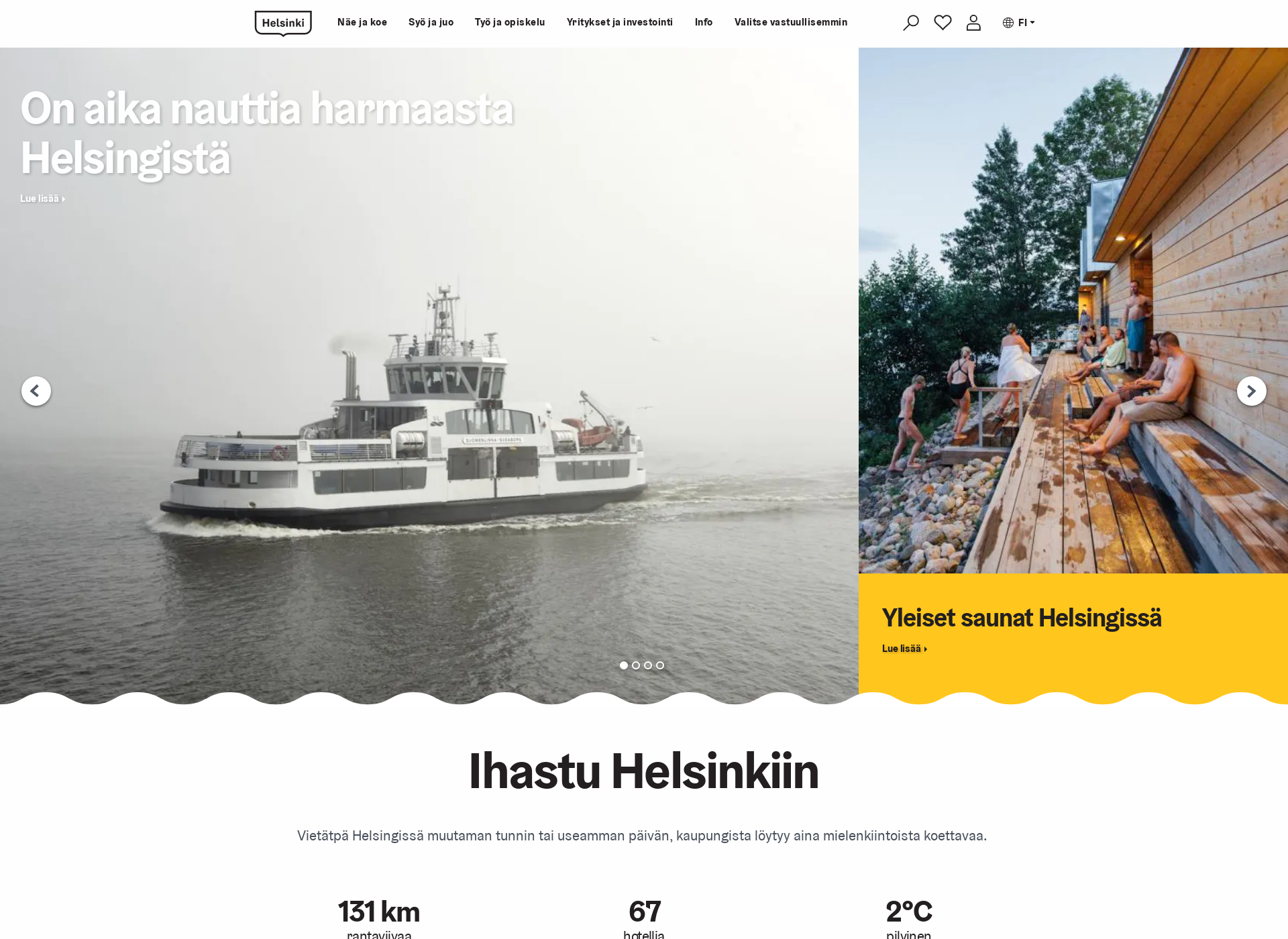 Skärmdump för myhelsinki.fi