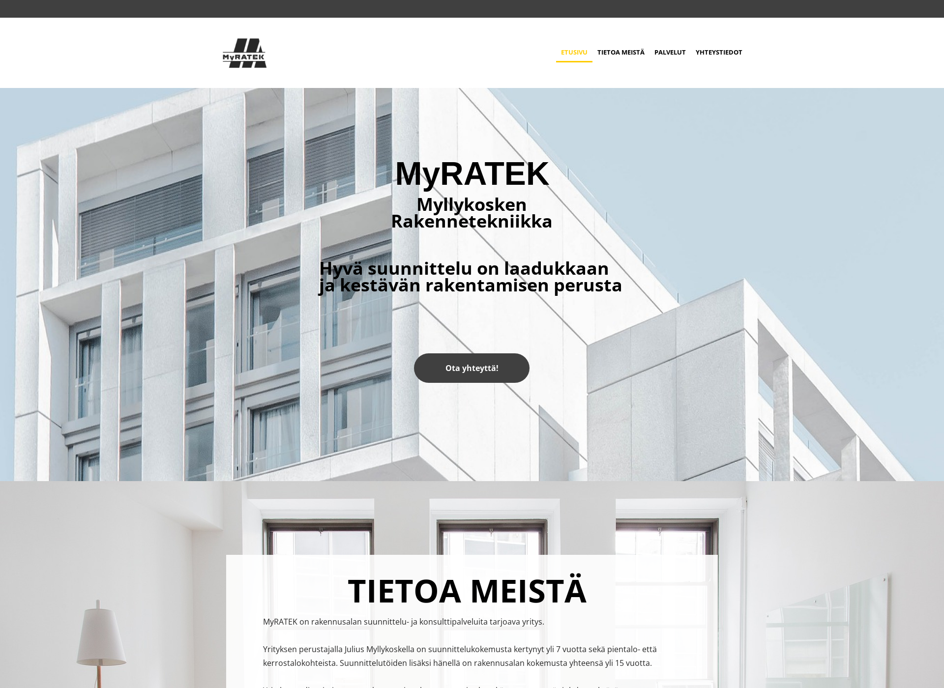 Skärmdump för myratek.fi