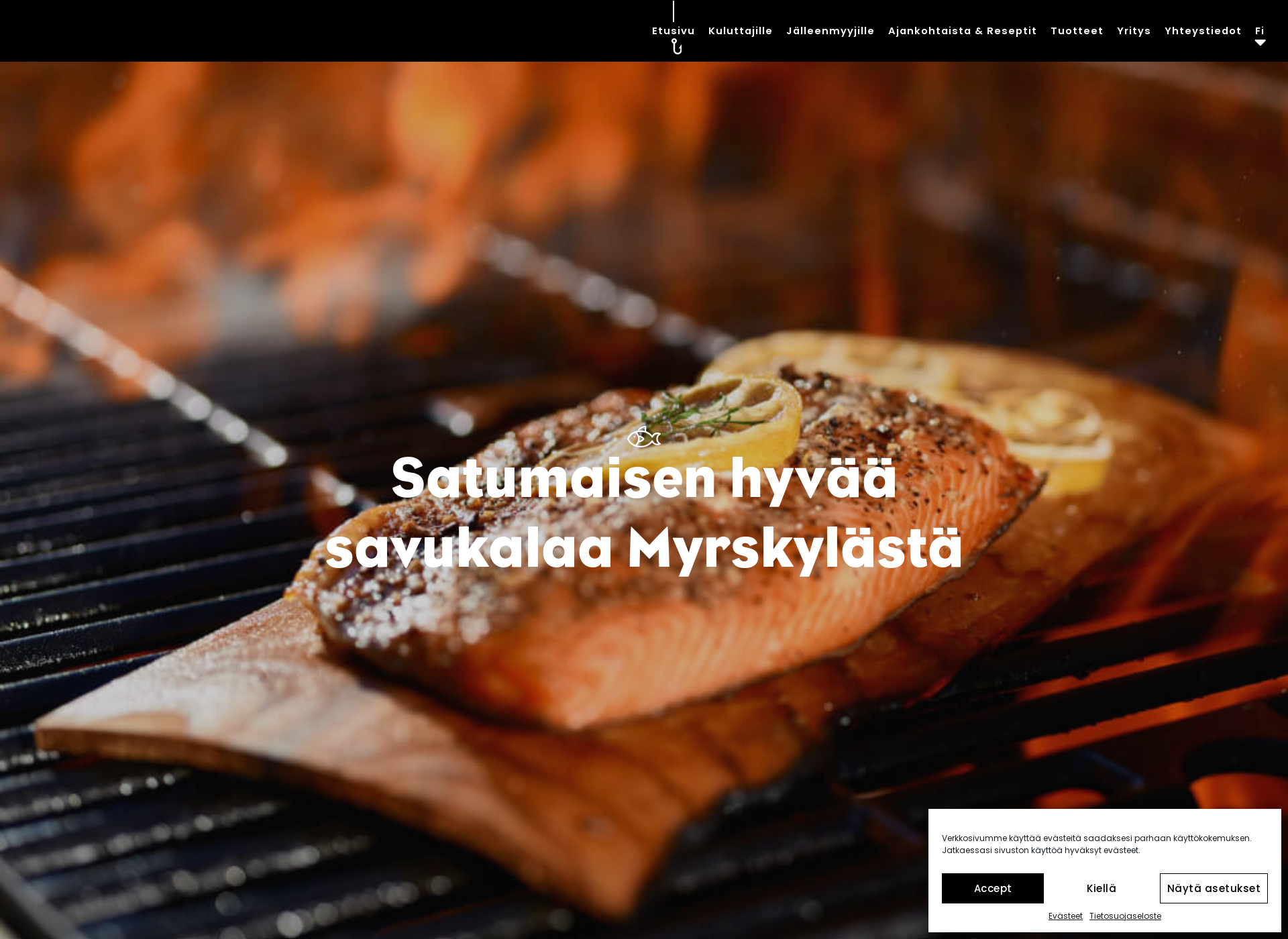 Skärmdump för myrskylansavu.fi