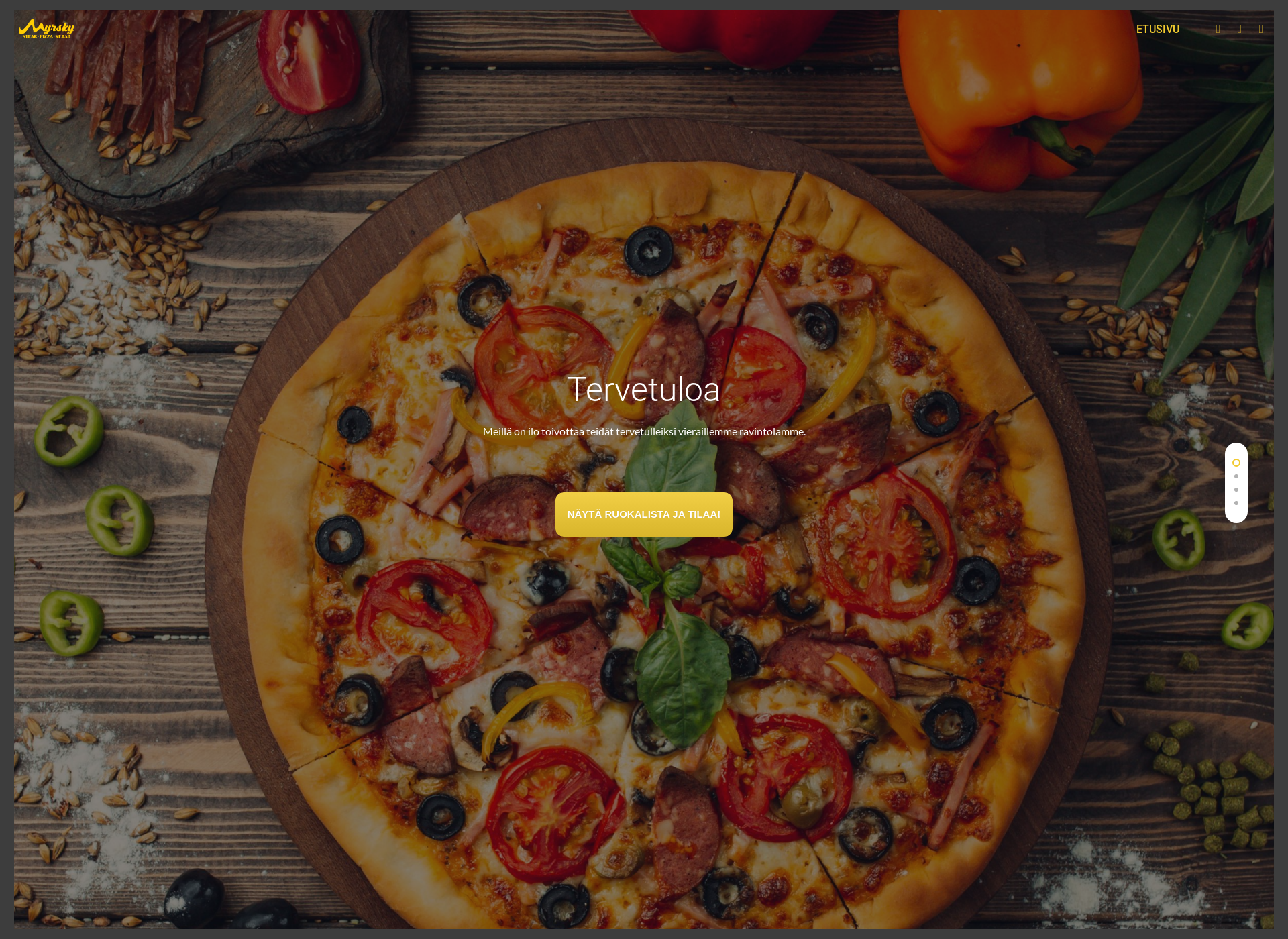 Screenshot for myrskypizza.fi