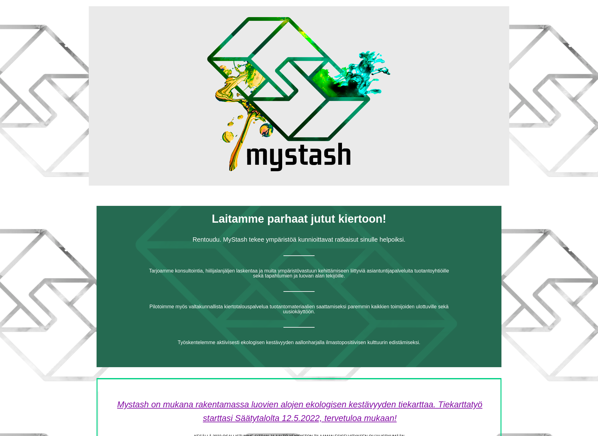 Screenshot for mystash.fi