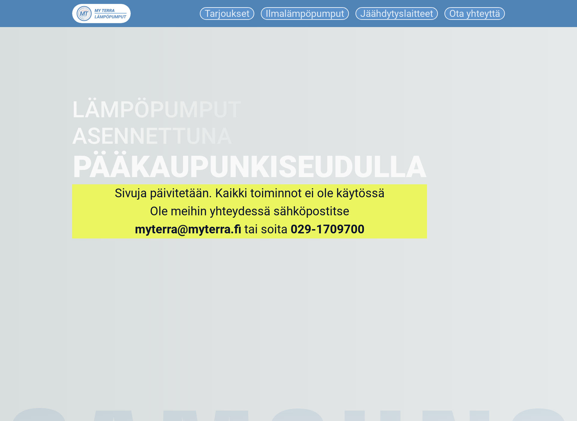 Skärmdump för myterra.fi