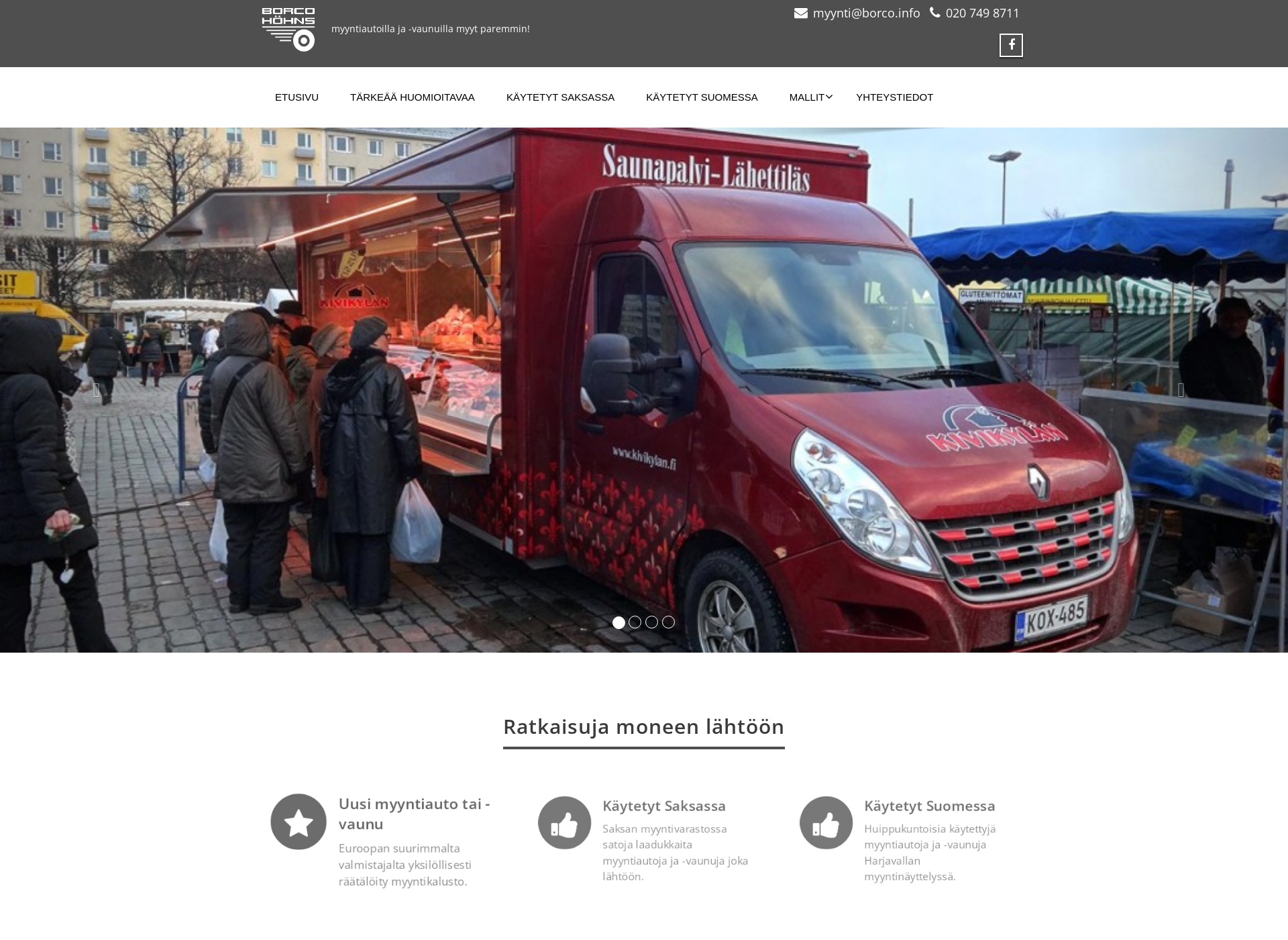 Screenshot for myyntiautot.fi