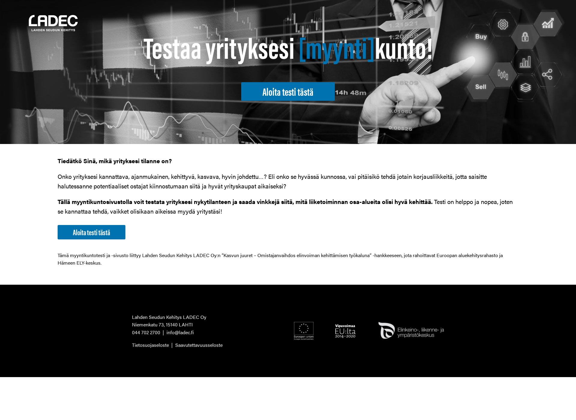 Skärmdump för myyntikunto.fi