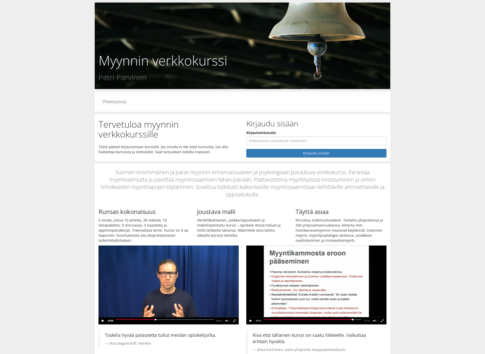 Skärmdump för myyntipsykologia.fi