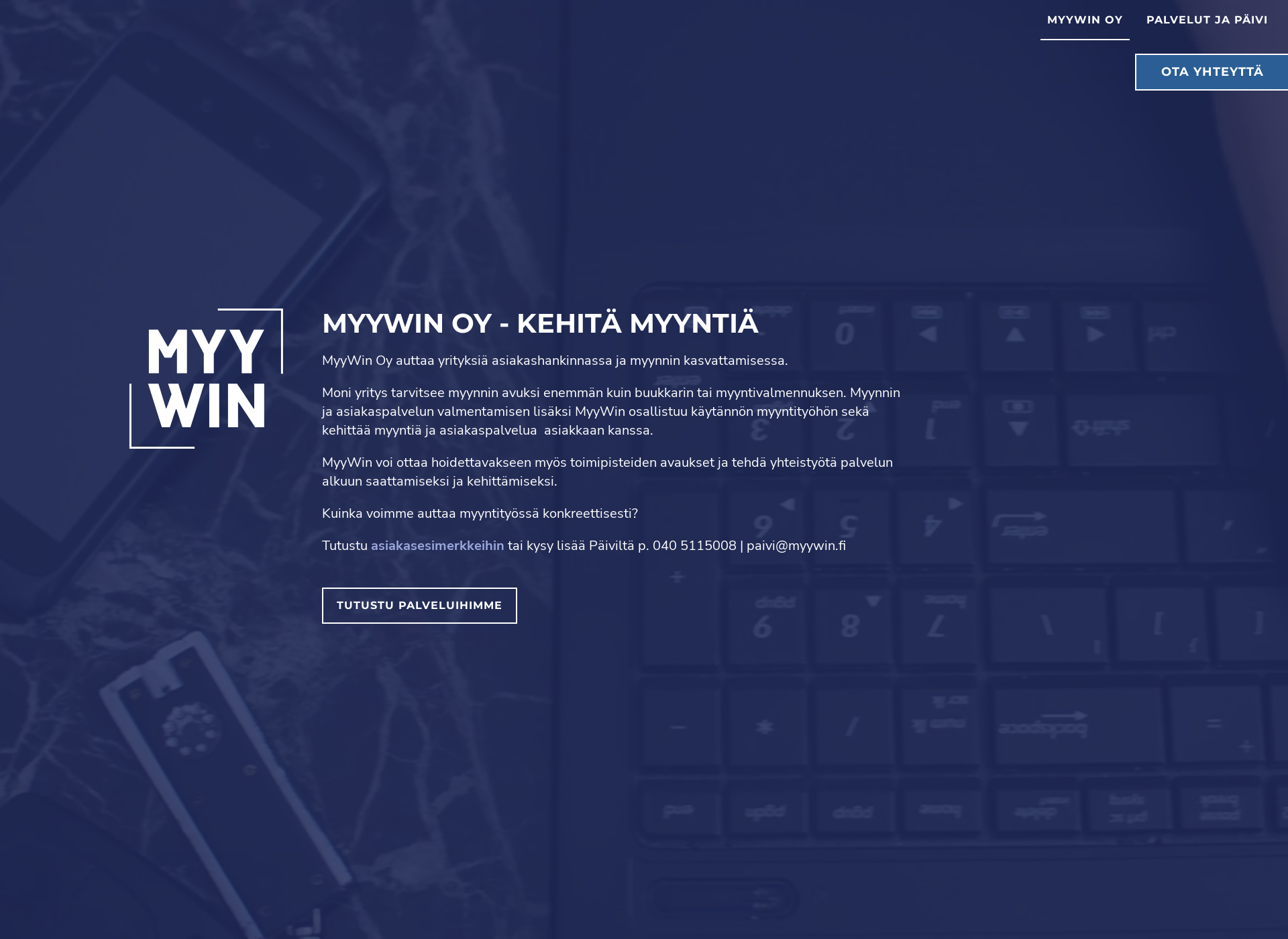 Skärmdump för myywin.fi
