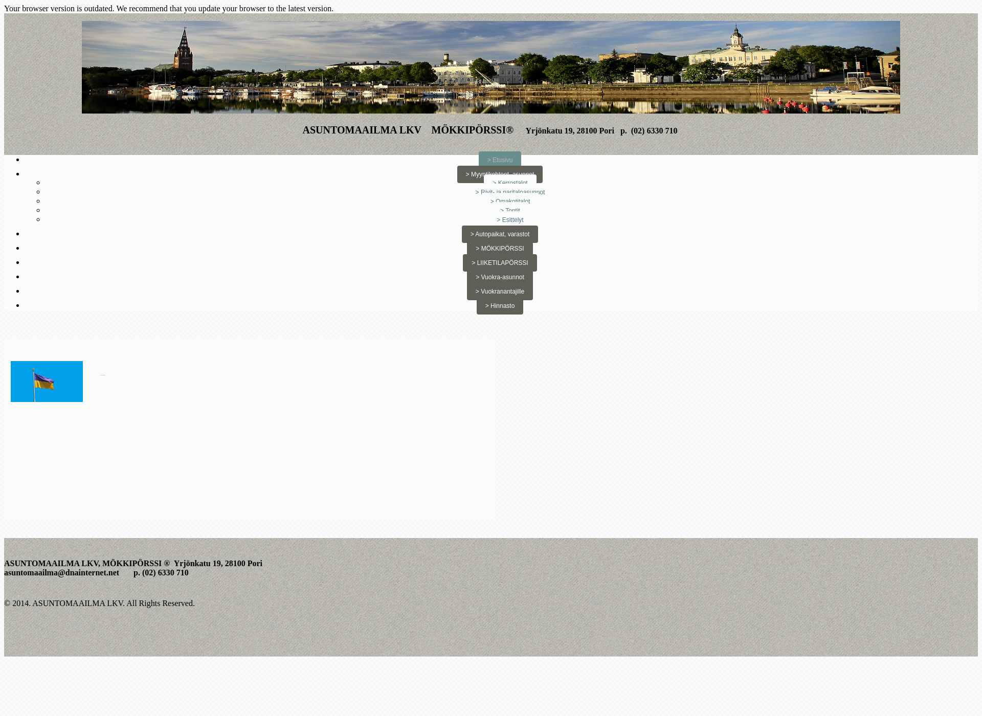 Screenshot for mökkipörssi.fi