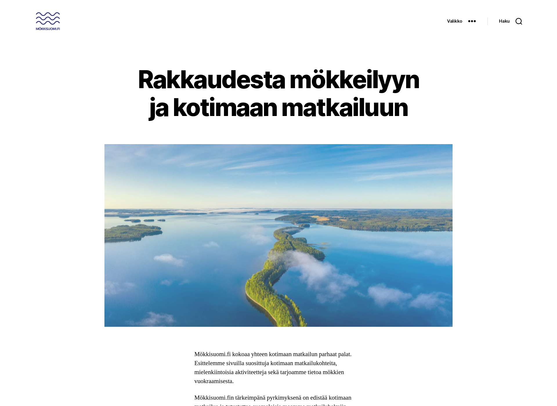 Screenshot for mökkisuomi.fi