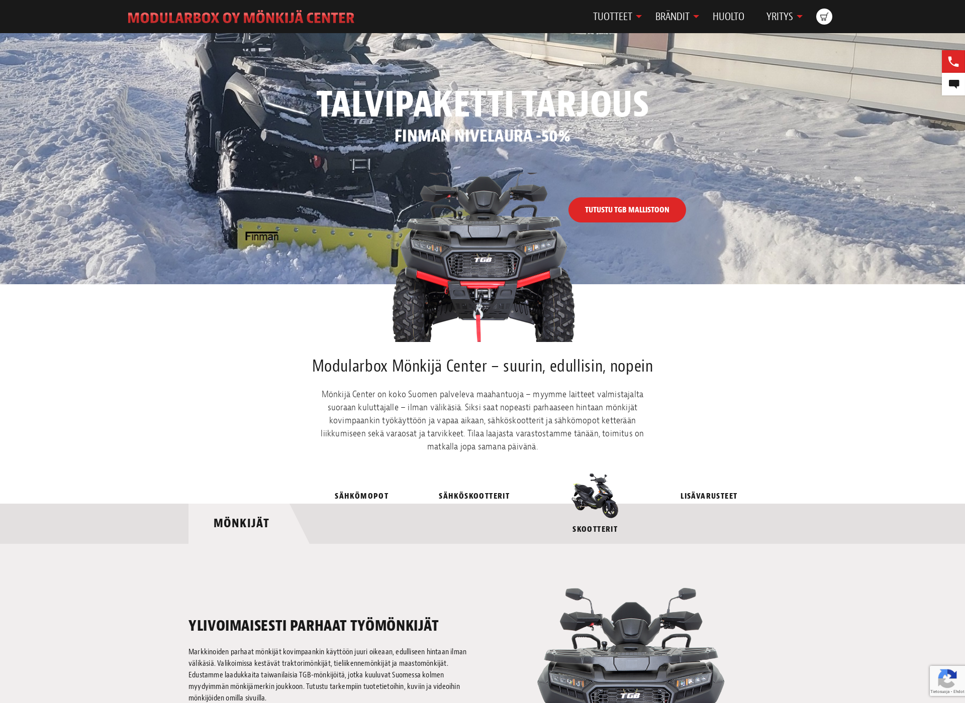 Screenshot for mönkijäcenter.fi