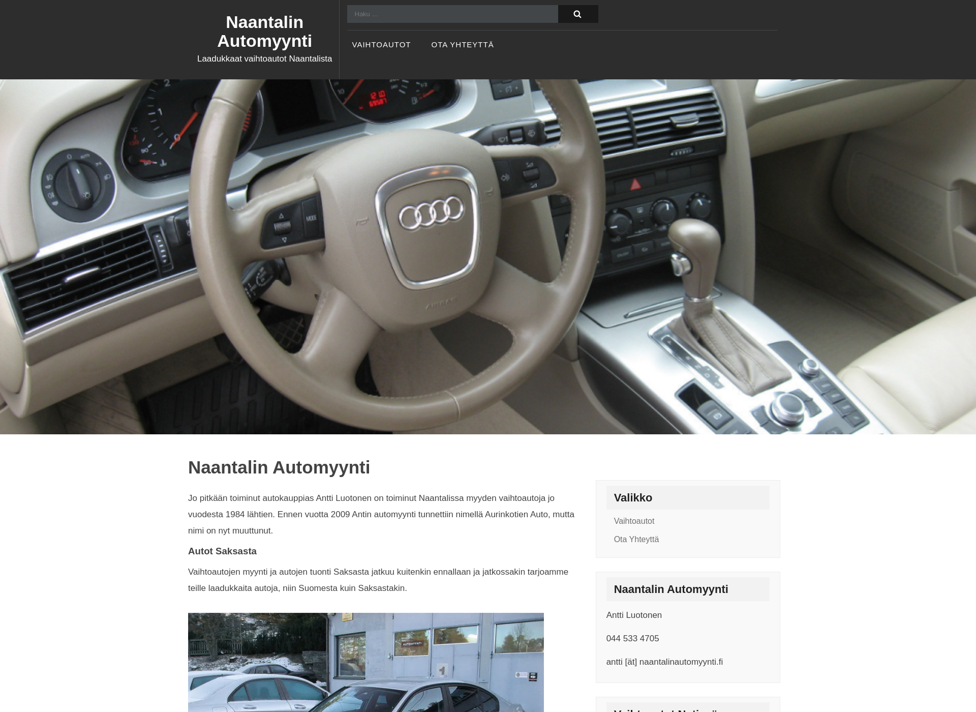 Screenshot for naantalinautomyynti.fi