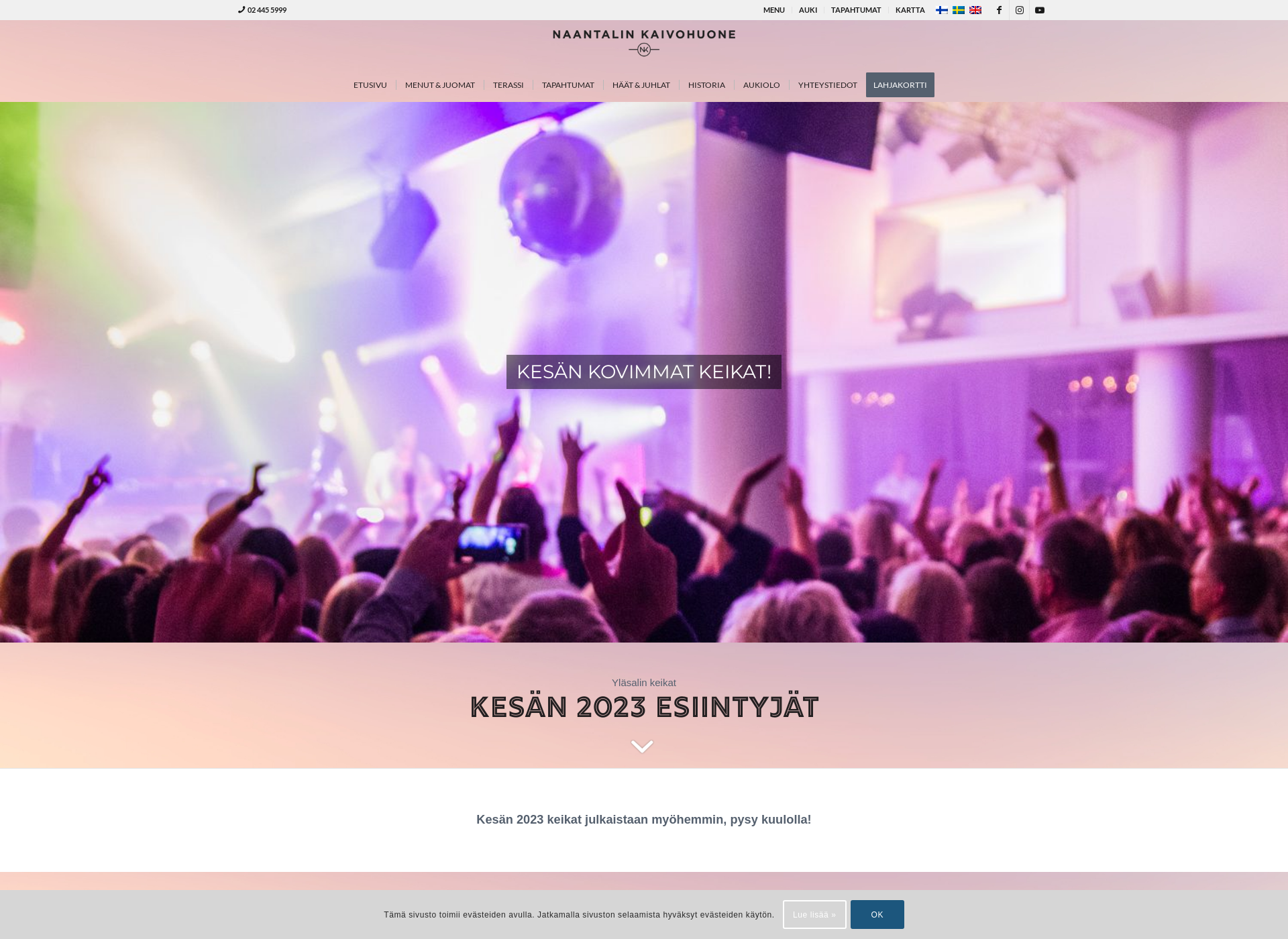 Screenshot for naantalinkaivohuone.fi