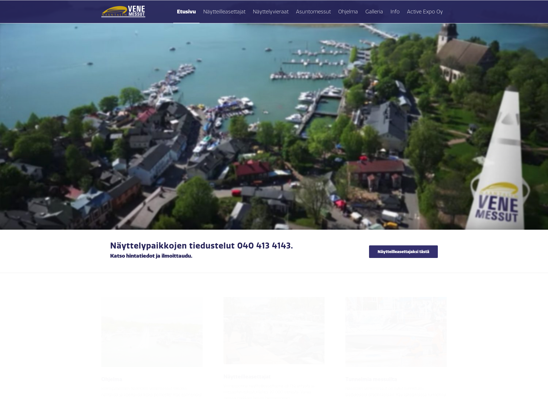 Screenshot for naantalinvenemessut.fi