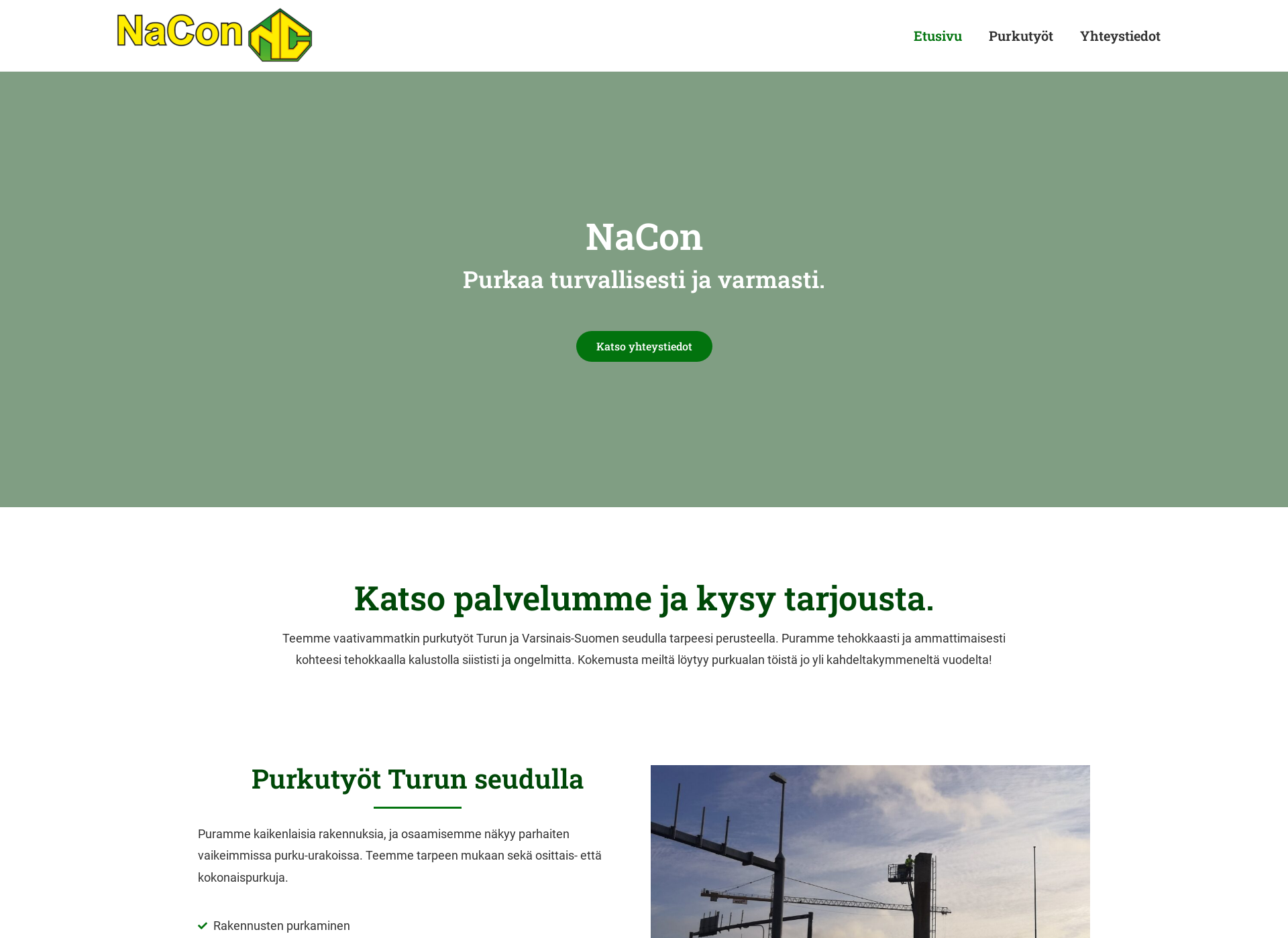 Skärmdump för nacon.fi