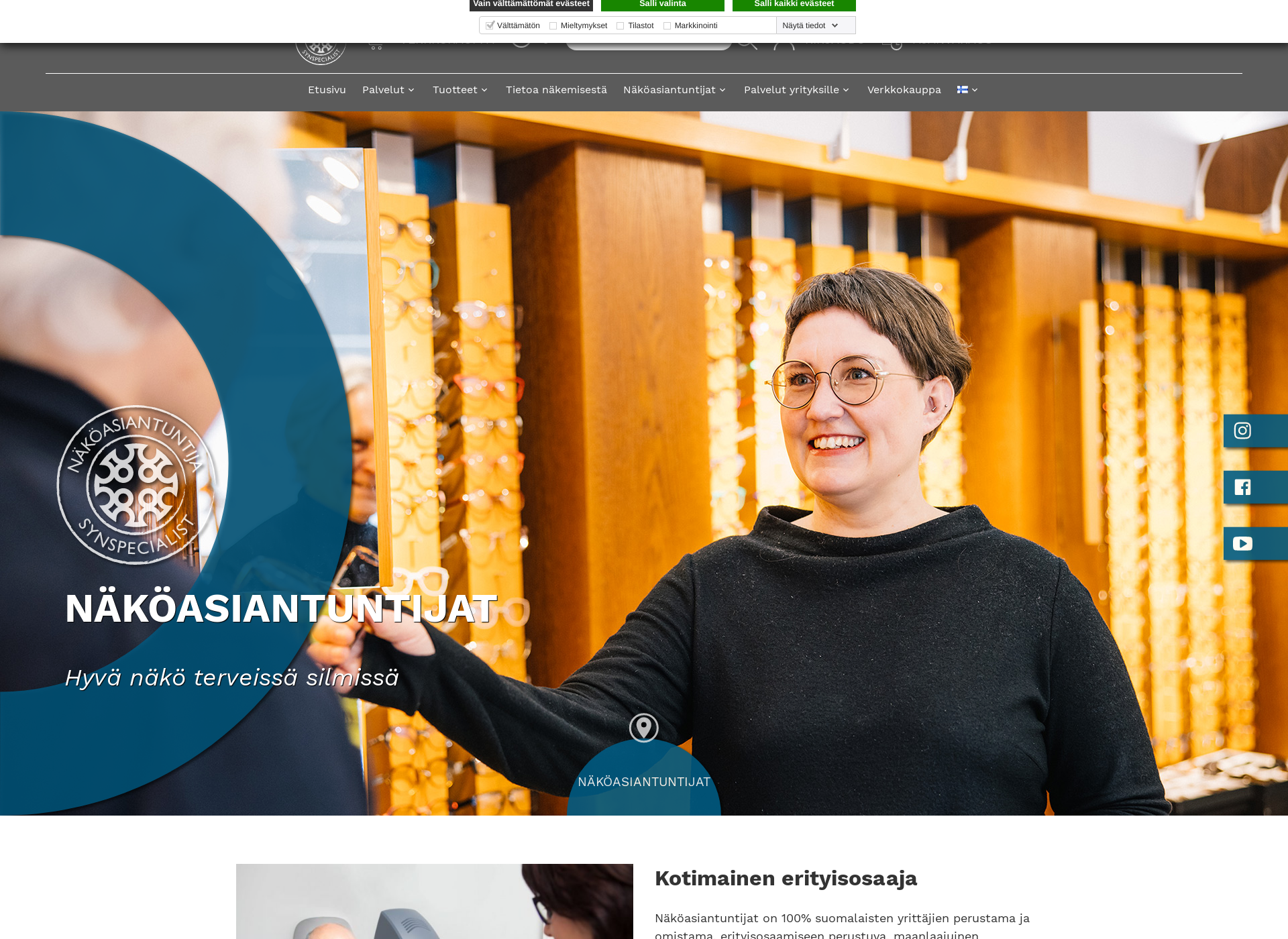 Screenshot for nakoasiantuntija.fi