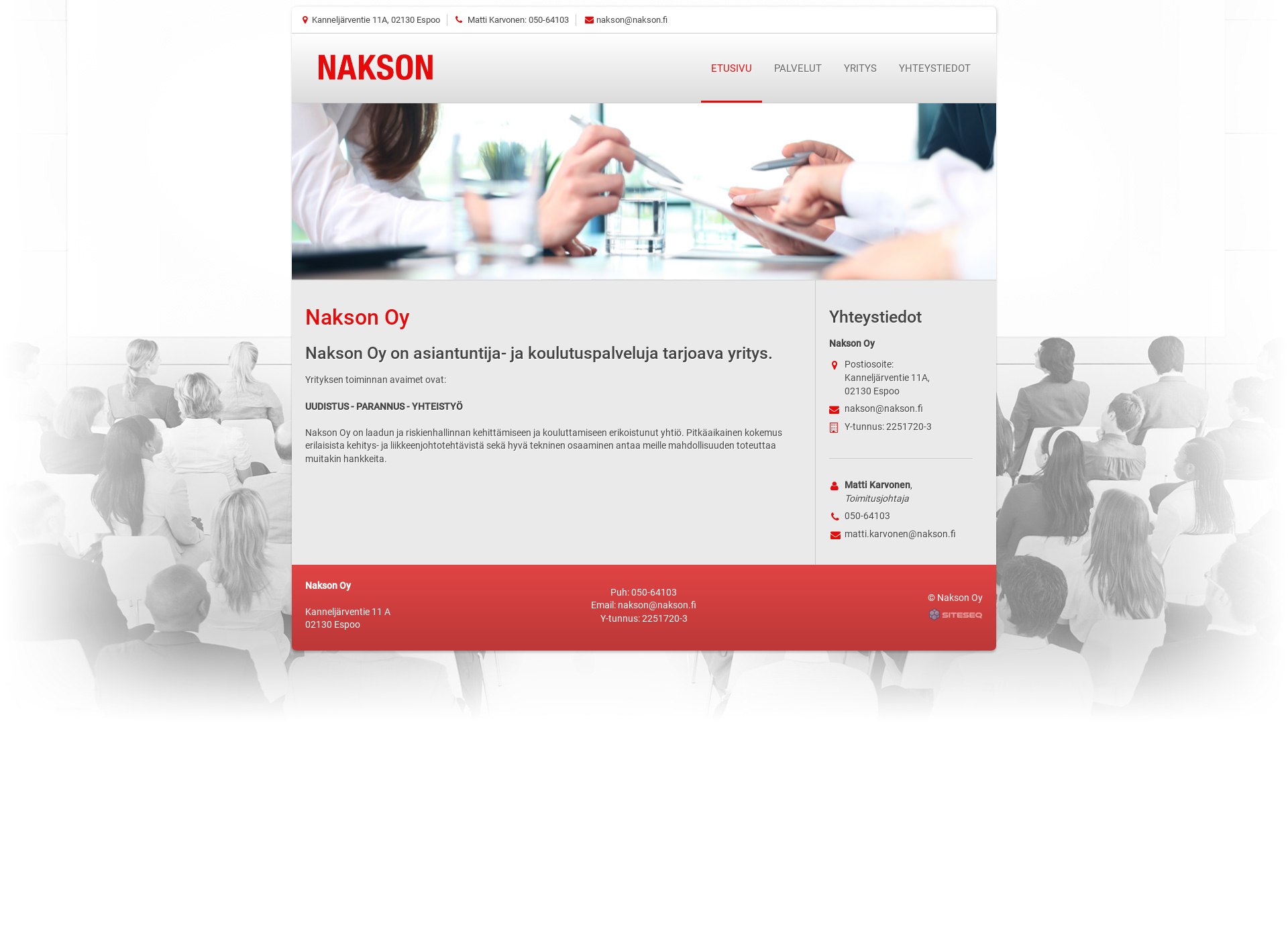 Screenshot for nakson.fi