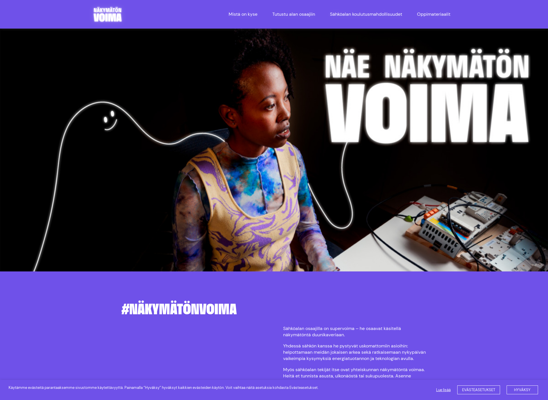 Screenshot for nakymatonvoima.fi