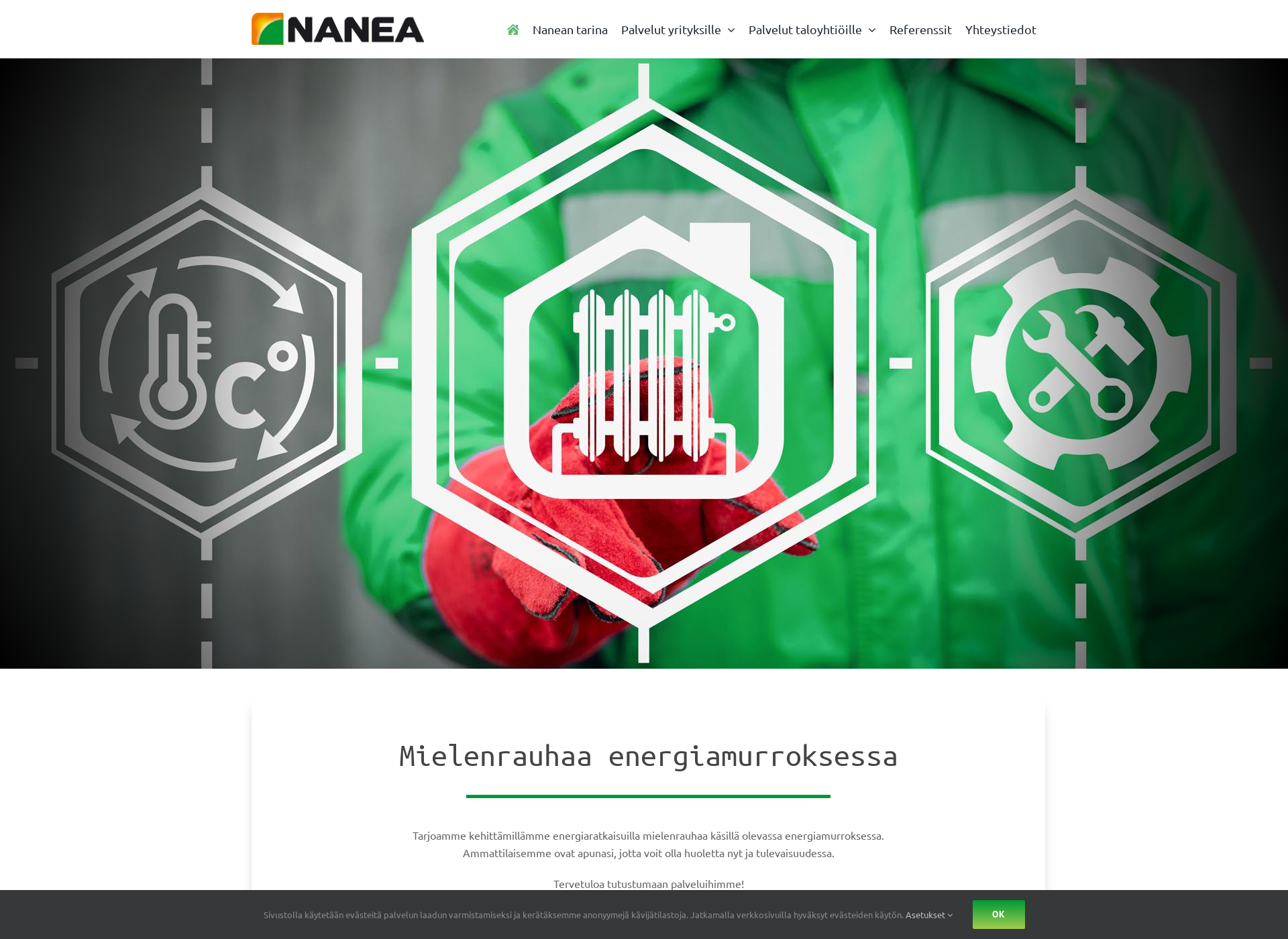 Skärmdump för nanea.fi