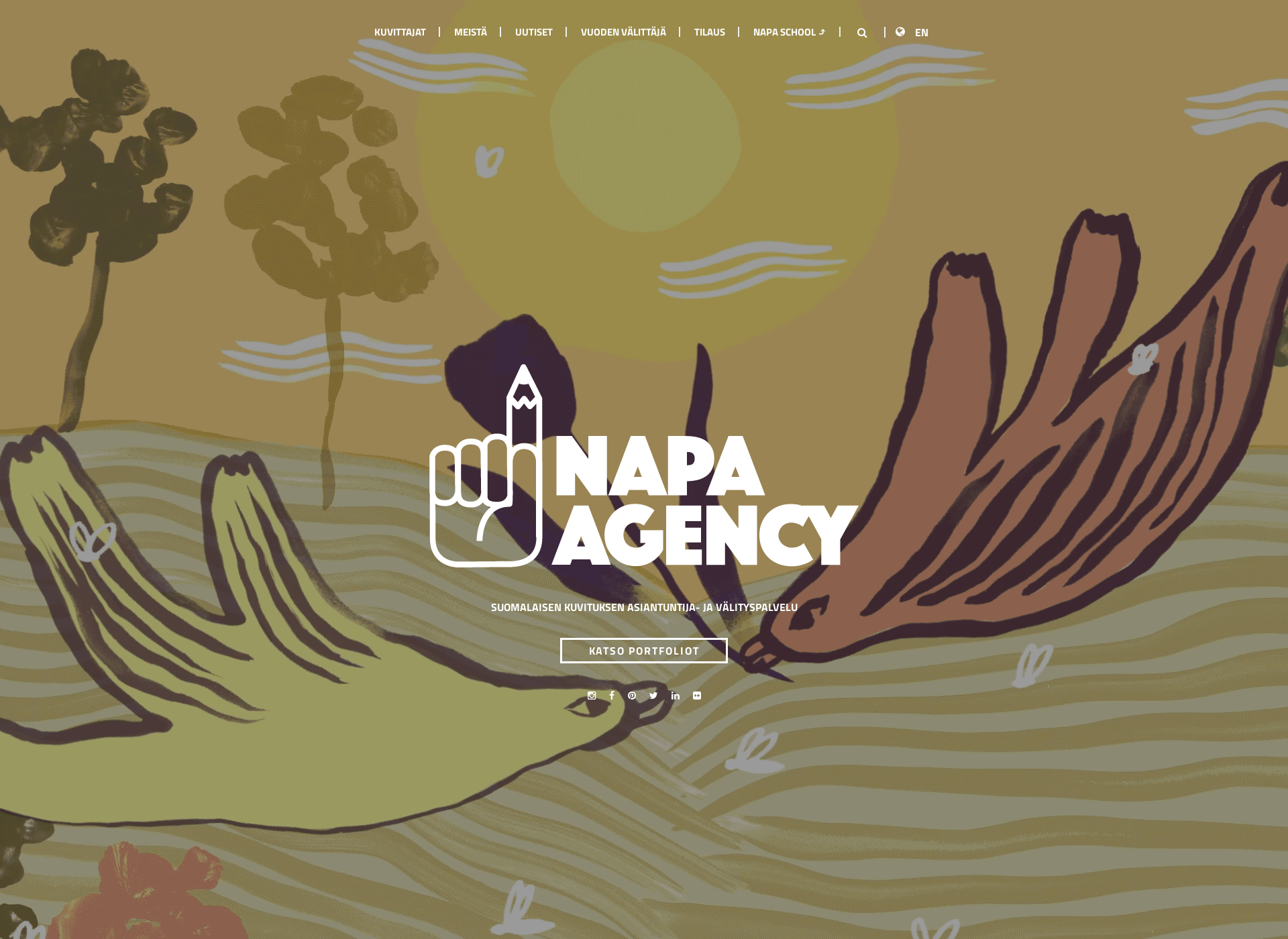 Skärmdump för napa-agency.fi