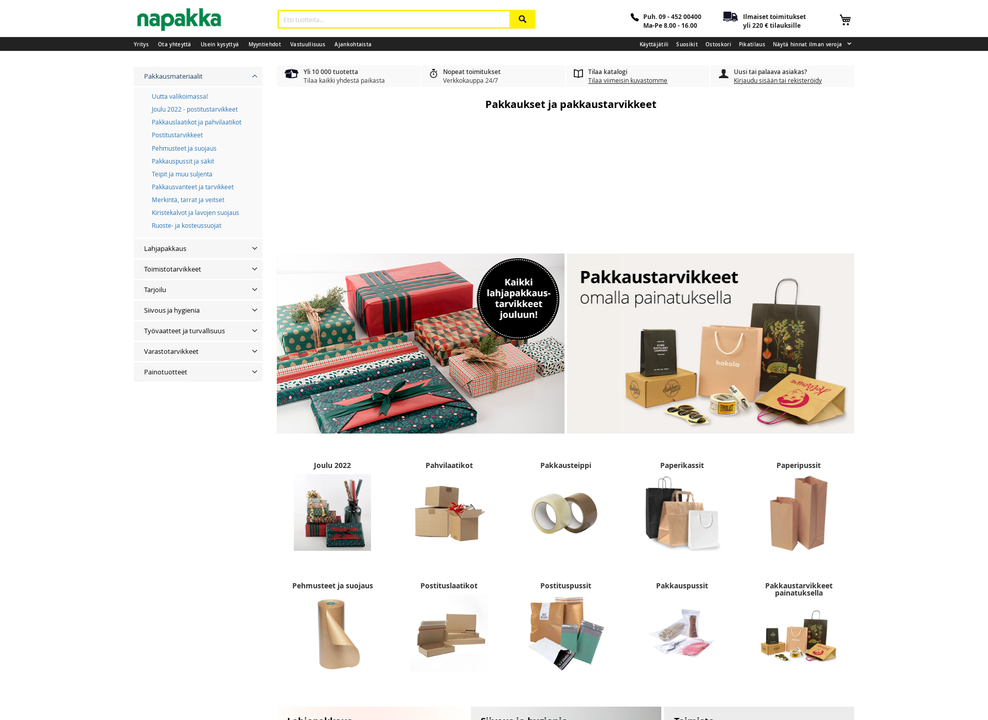 Screenshot for napakka.fi