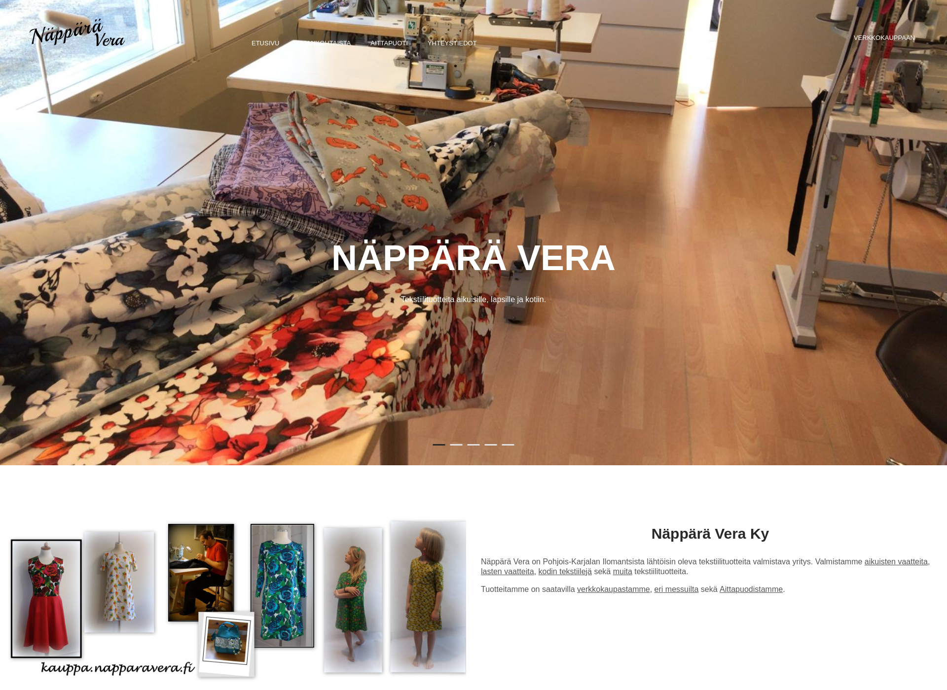 Screenshot for napparavera.fi