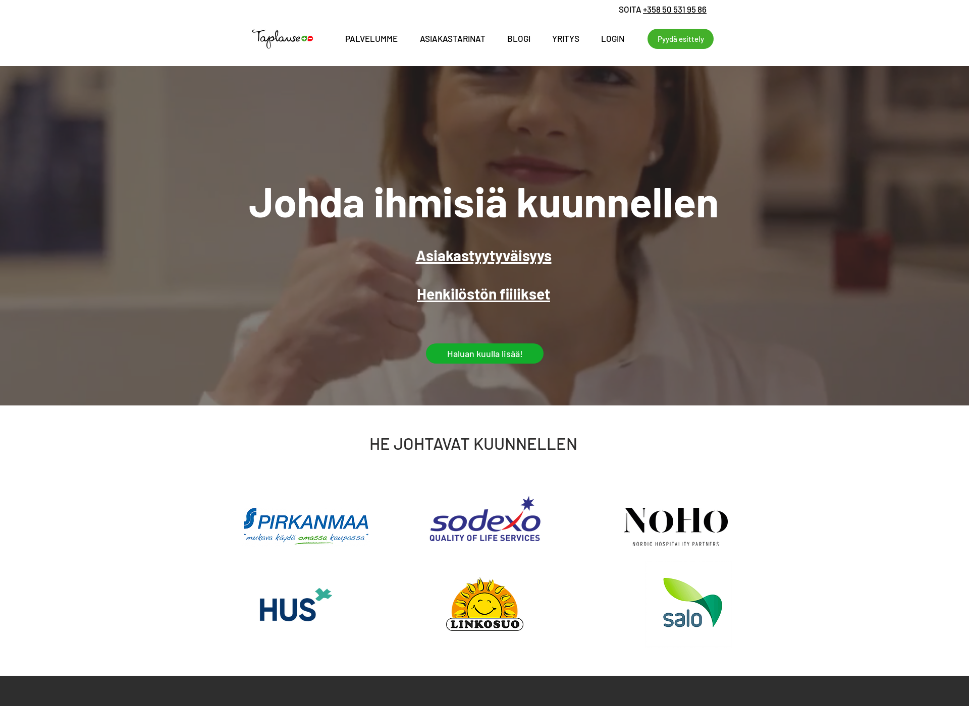 Skärmdump för napu.fi