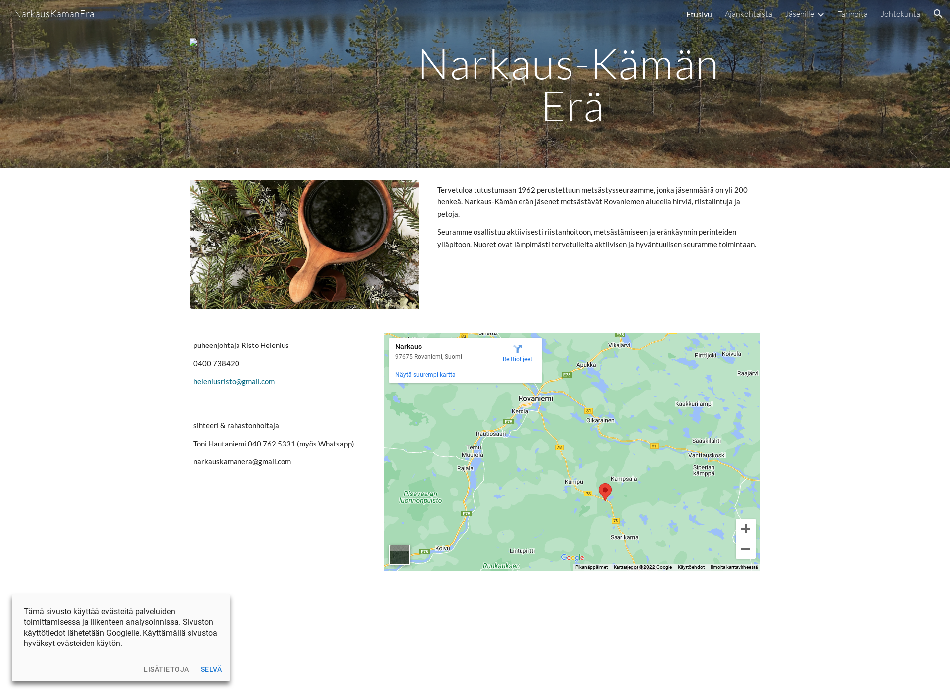 Screenshot for narkauskamanera.fi