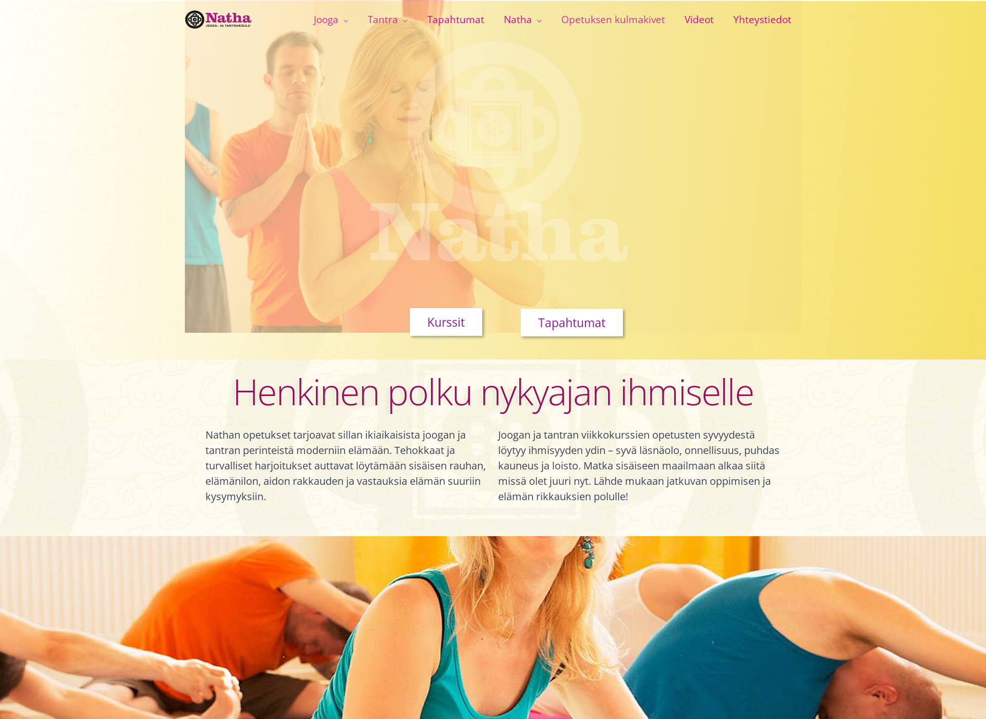 Skärmdump för natha.fi