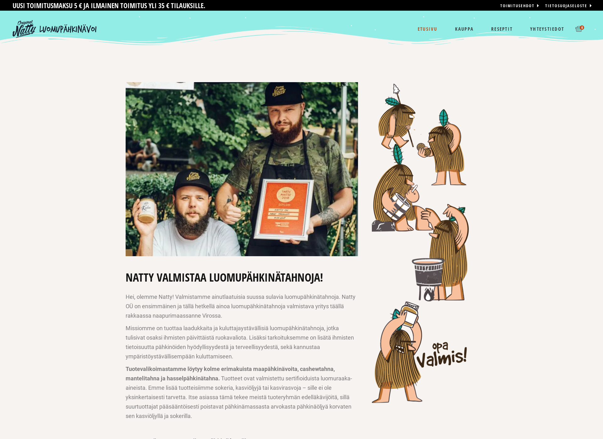 Screenshot for natty.fi