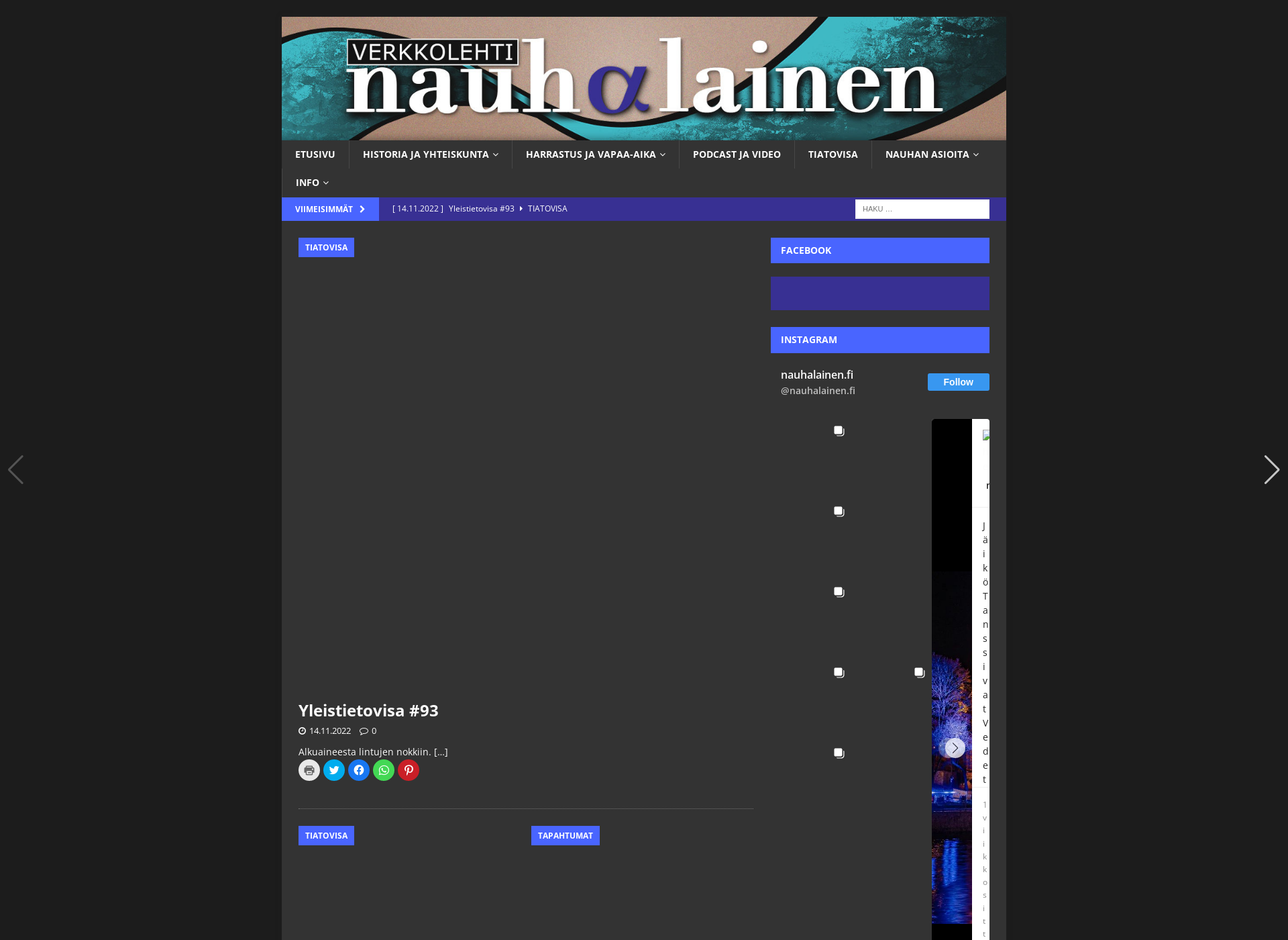 Screenshot for nauhalainen.fi