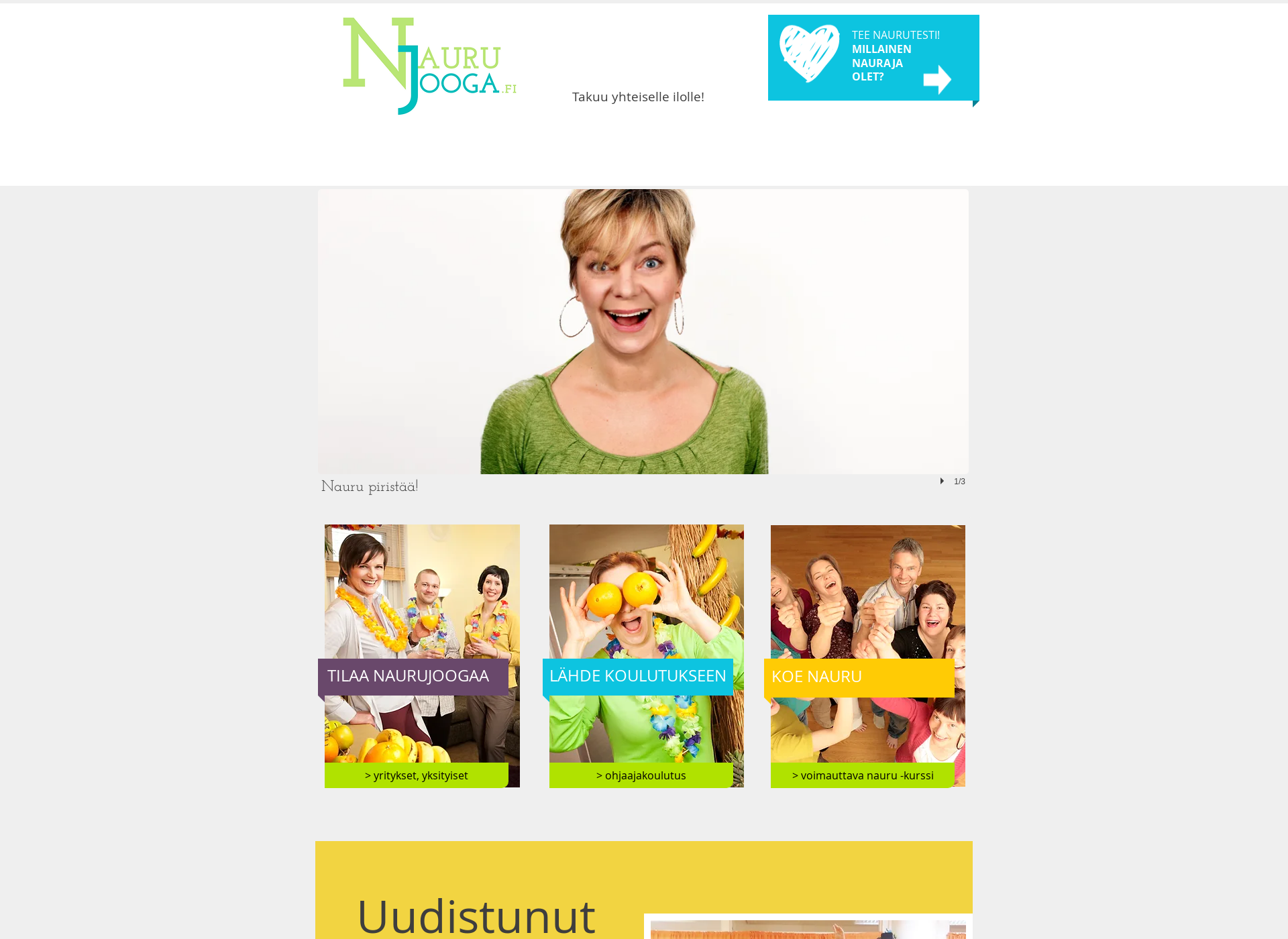 Screenshot for naurujooga.fi