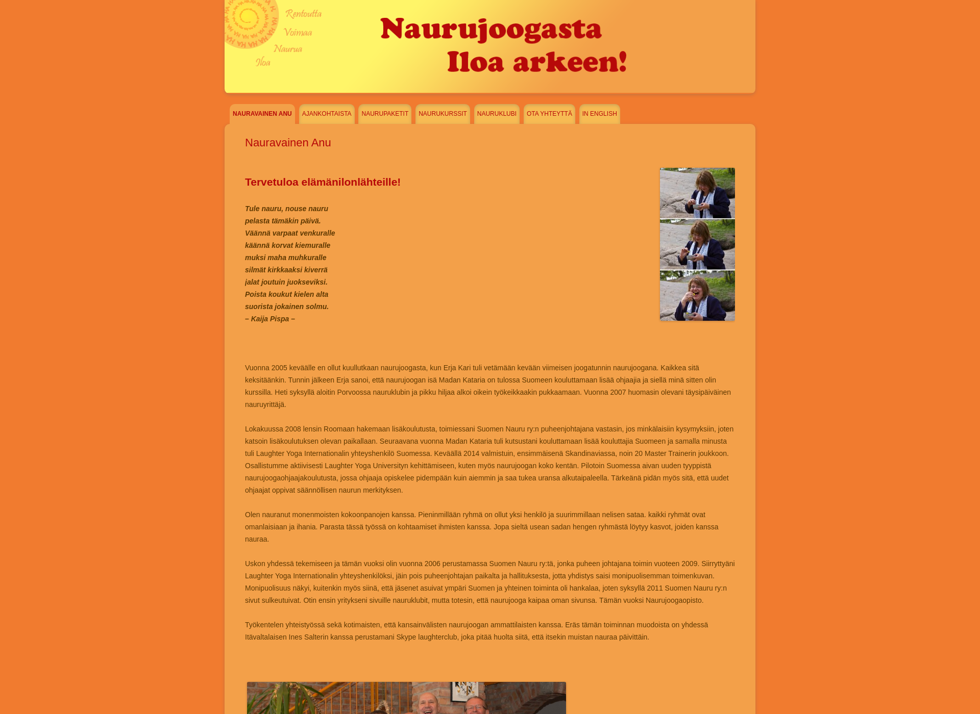 Screenshot for naurujoogaopisto.fi