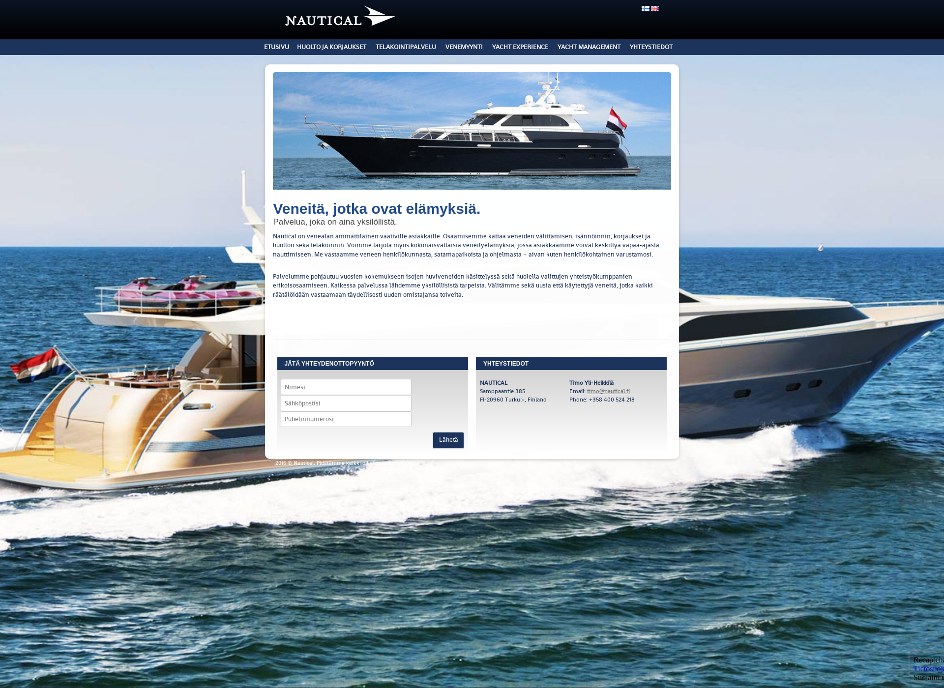 Screenshot for nautical.fi