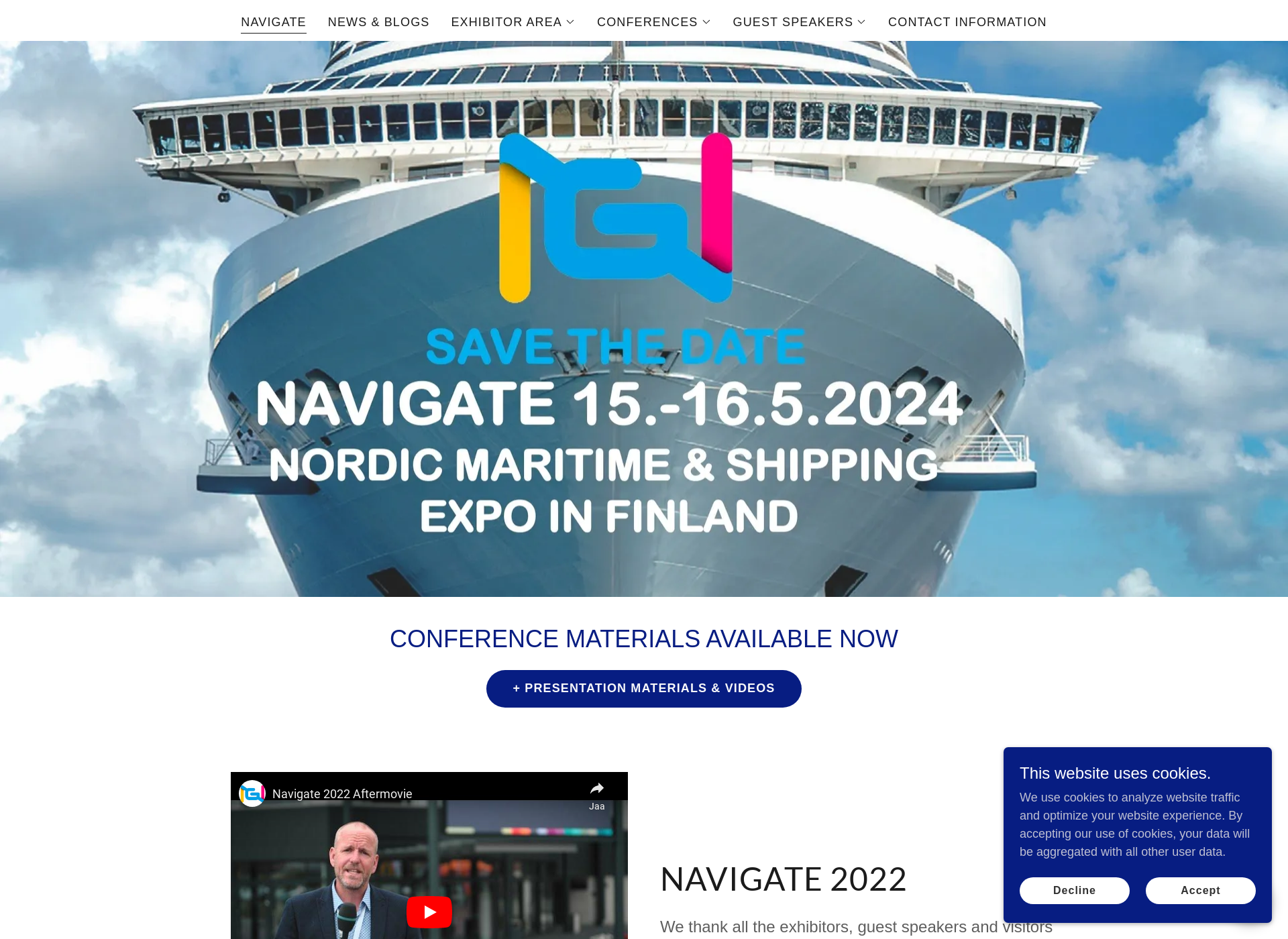 Skärmdump för navigate.fi