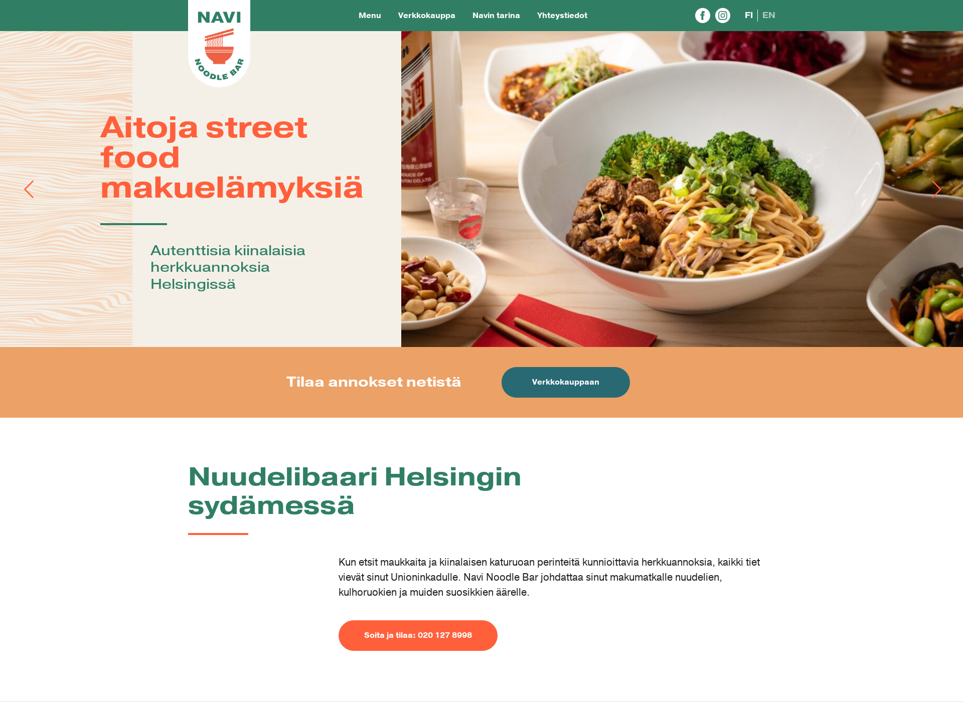 Screenshot for navinoodlebar.fi